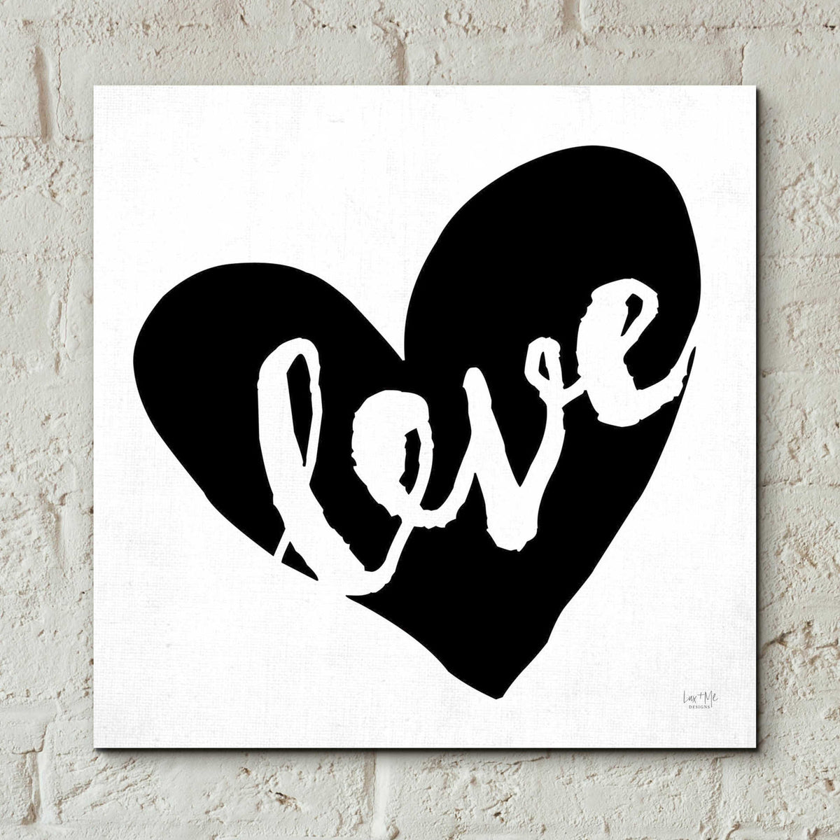 Epic Art 'Love' by Lux + Me Designs, Acrylic Glass Wall Art,12x12