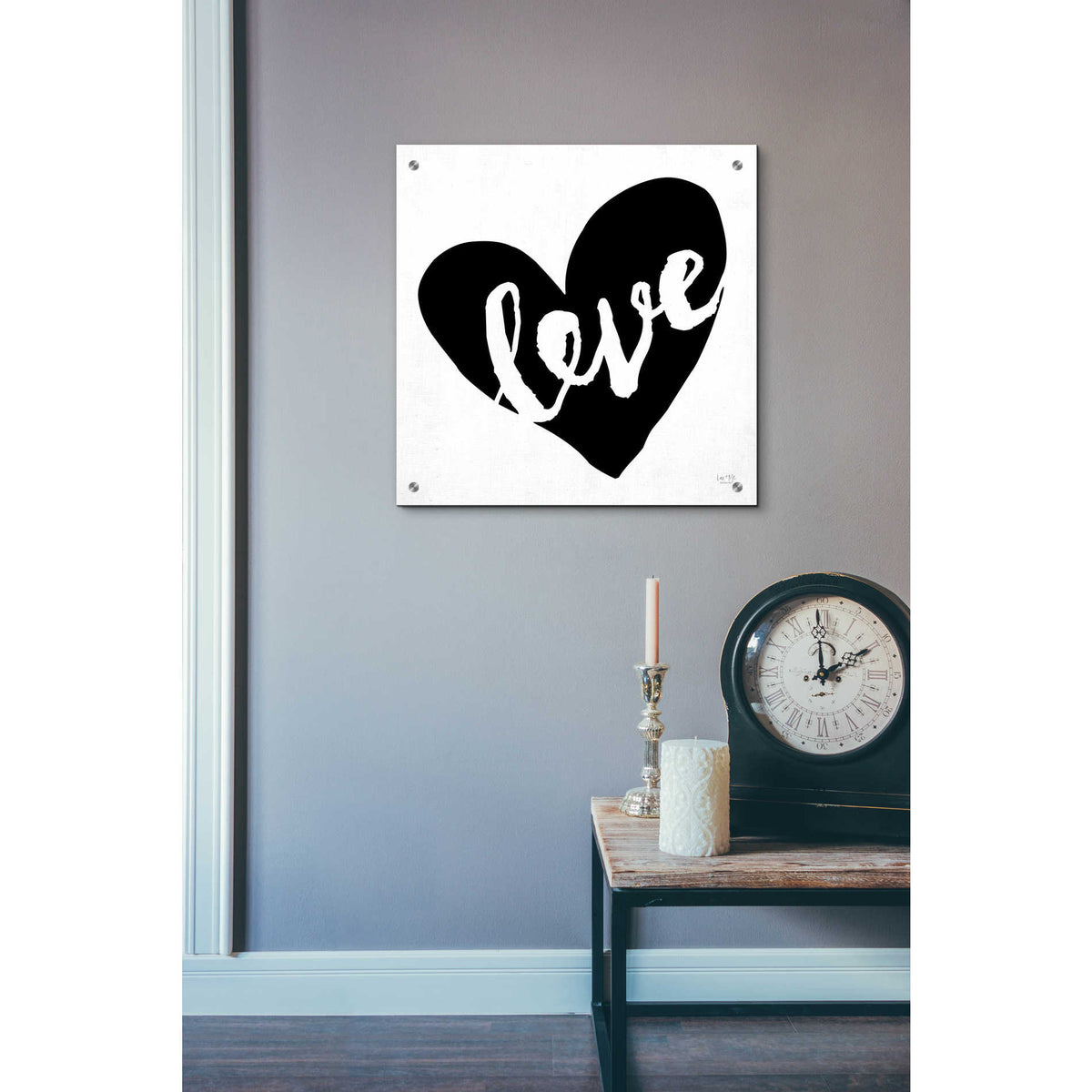 Epic Art 'Love' by Lux + Me Designs, Acrylic Glass Wall Art,24x24