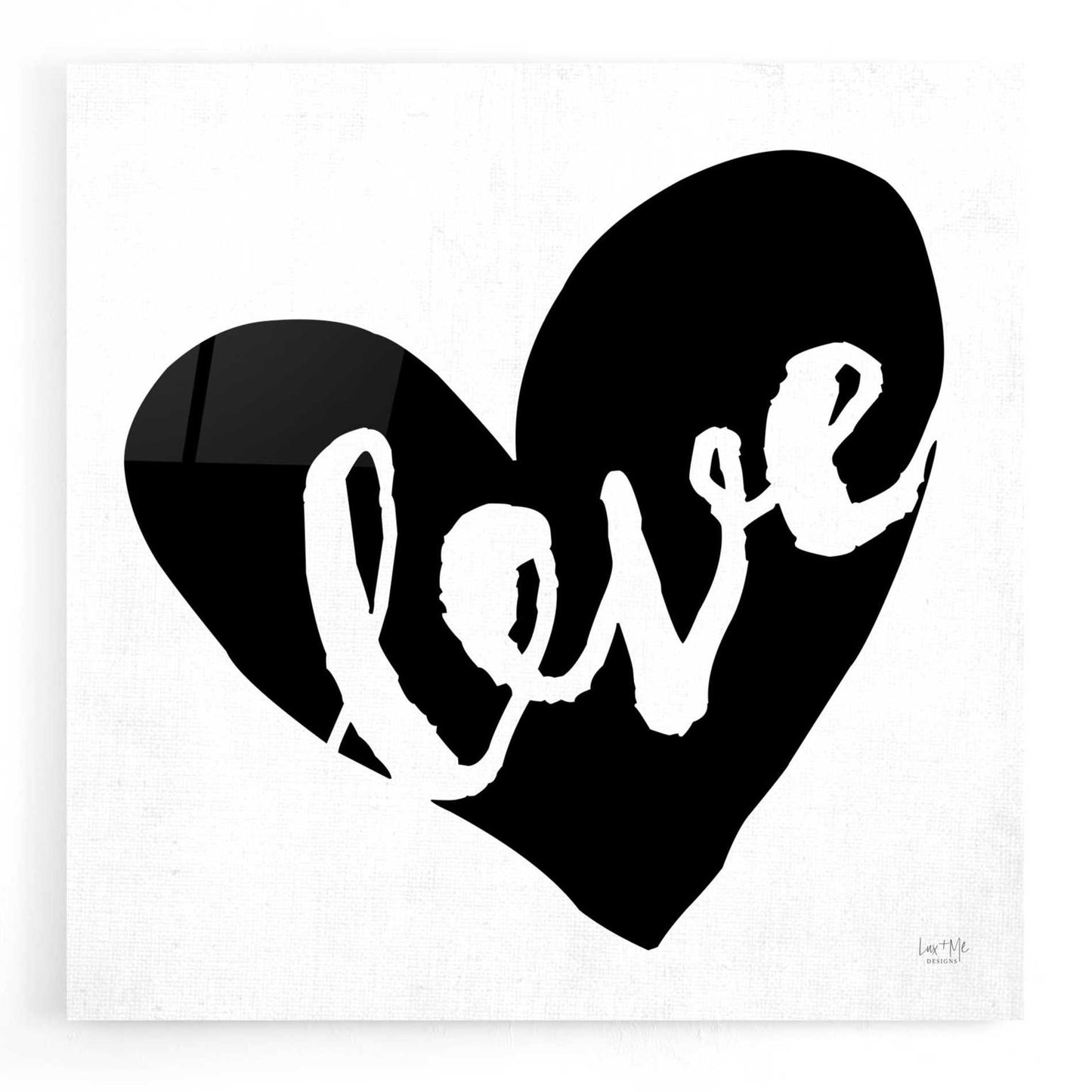 Epic Art 'Love' by Lux + Me Designs, Acrylic Glass Wall Art