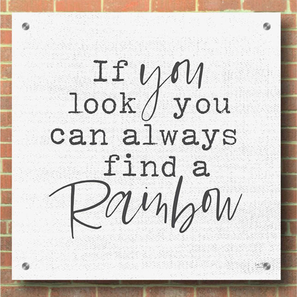 Epic Art 'A Rainbow' by Lux + Me Designs, Acrylic Glass Wall Art,36x36
