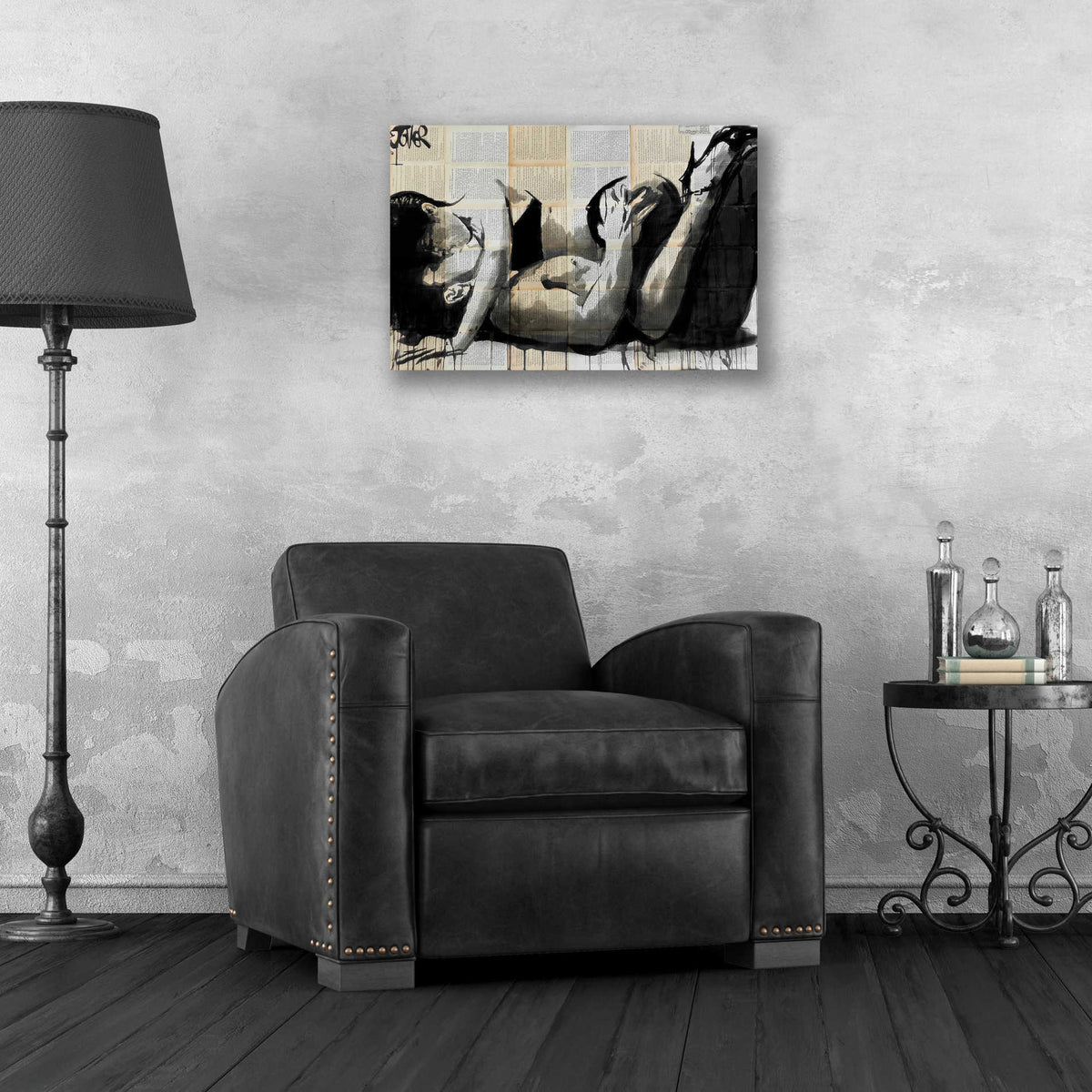 Epic Art 'Lust' by Loui Jover, Acrylic Glass Wall Art,24x16