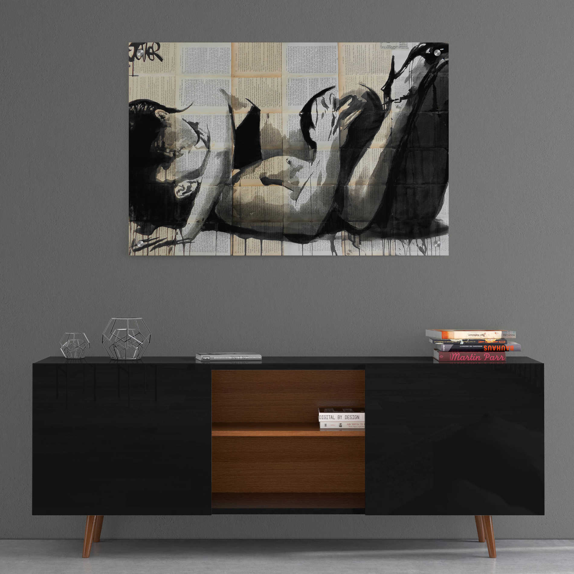 Epic Art 'Lust' by Loui Jover, Acrylic Glass Wall Art,36x24