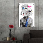 Epic Art 'The Introspect' by Loui Jover, Acrylic Glass Wall Art,24x16