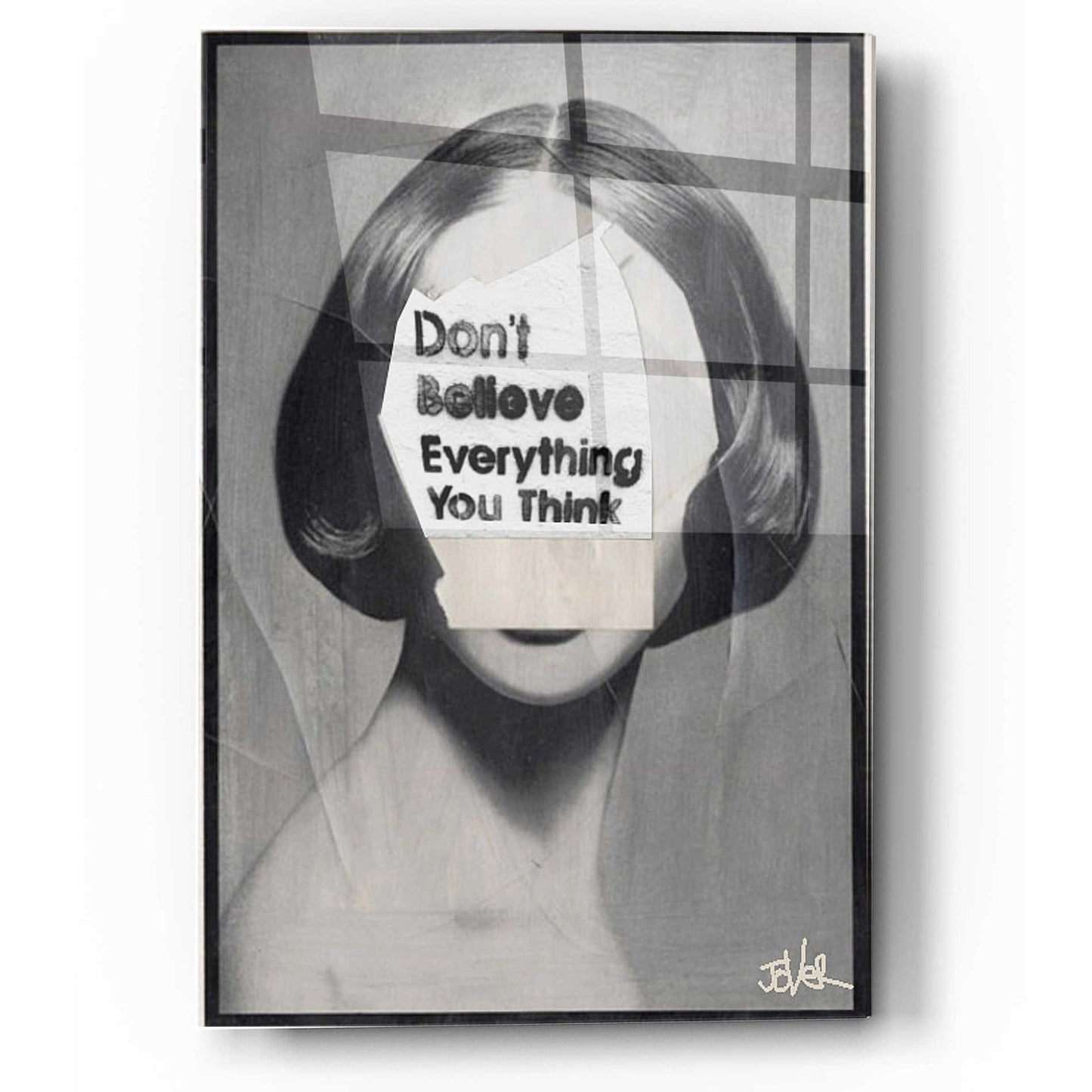 Epic Art 'Think' by Loui Jover, Acrylic Glass Wall Art,12x16