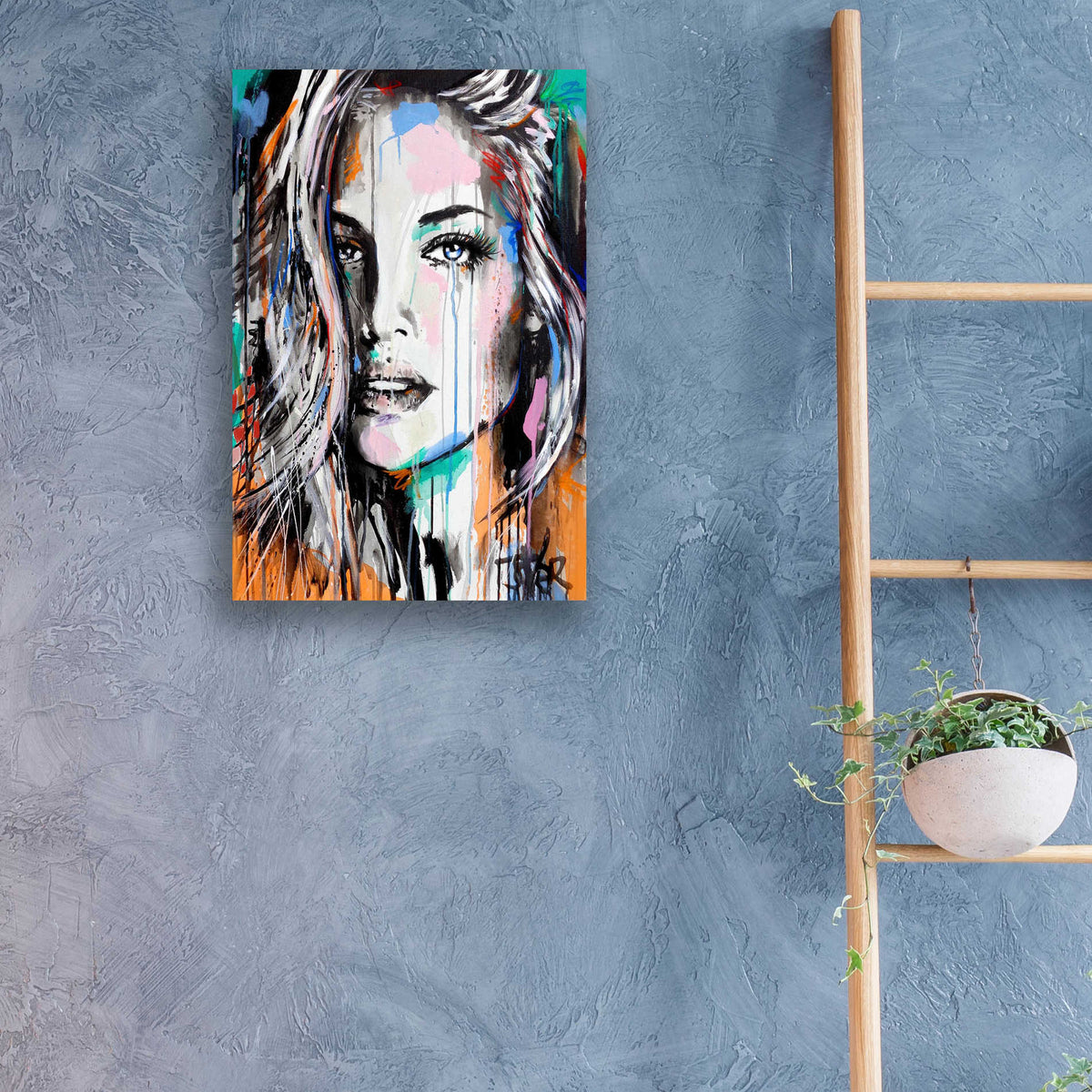Epic Art 'Valery' by Loui Jover, Acrylic Glass Wall Art,16x24