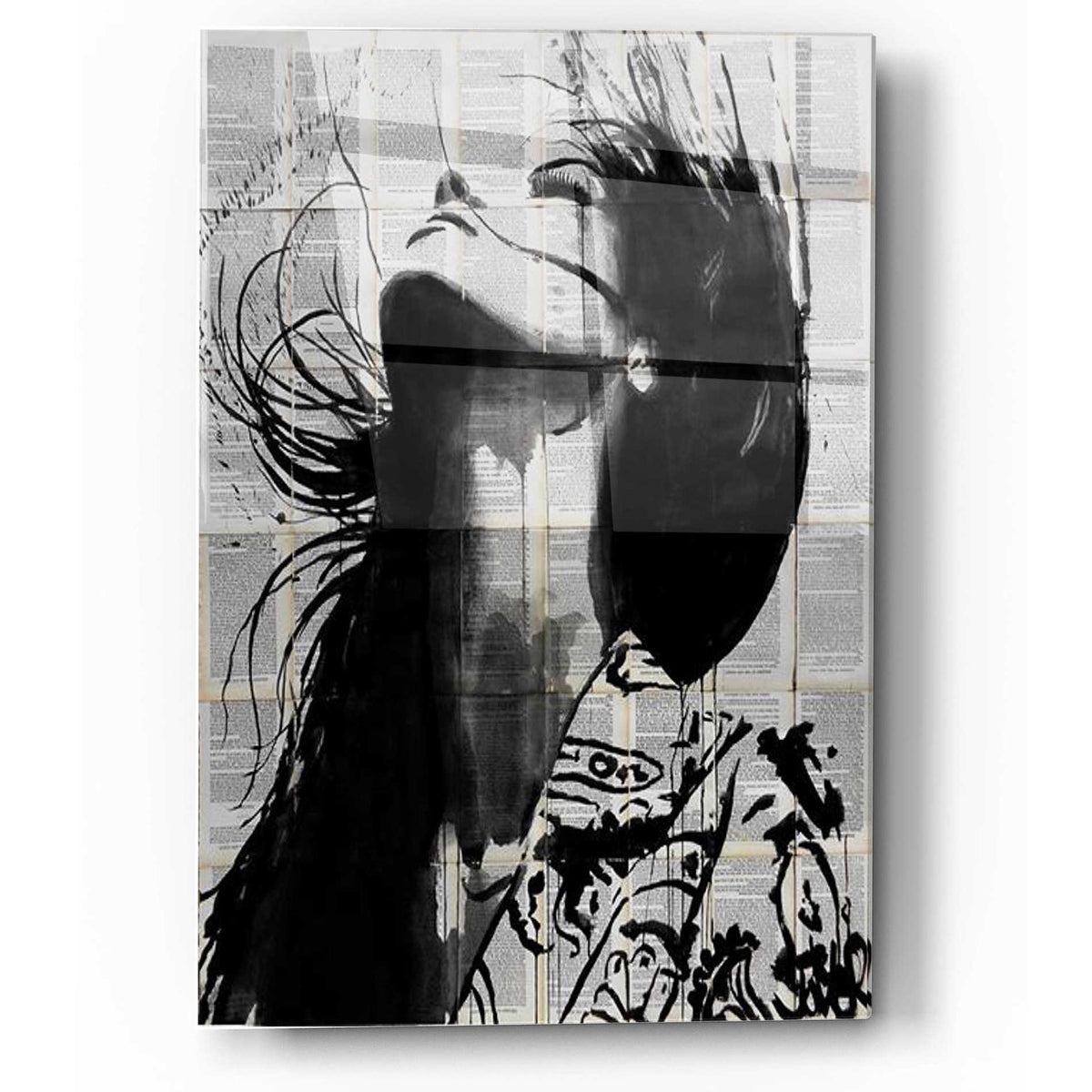 Epic Art 'Wild Flower' by Loui Jover, Acrylic Glass Wall Art