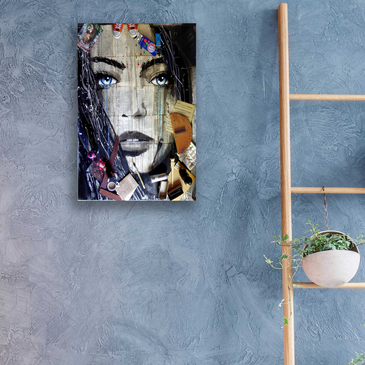 Epic Art 'Winter Song Studio' by Loui Jover, Acrylic Glass Wall Art,16x24