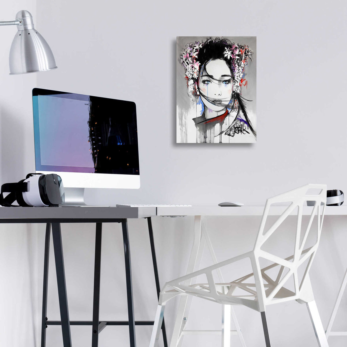 Epic Art 'Yin' by Loui Jover, Acrylic Glass Wall Art,12x16