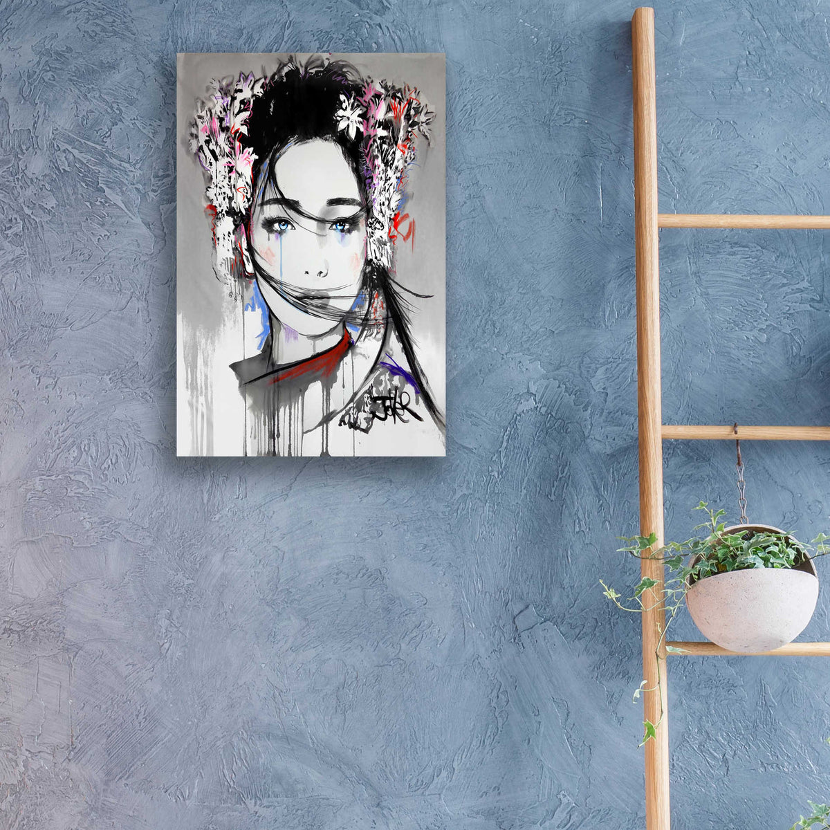 Epic Art 'Yin' by Loui Jover, Acrylic Glass Wall Art,16x24