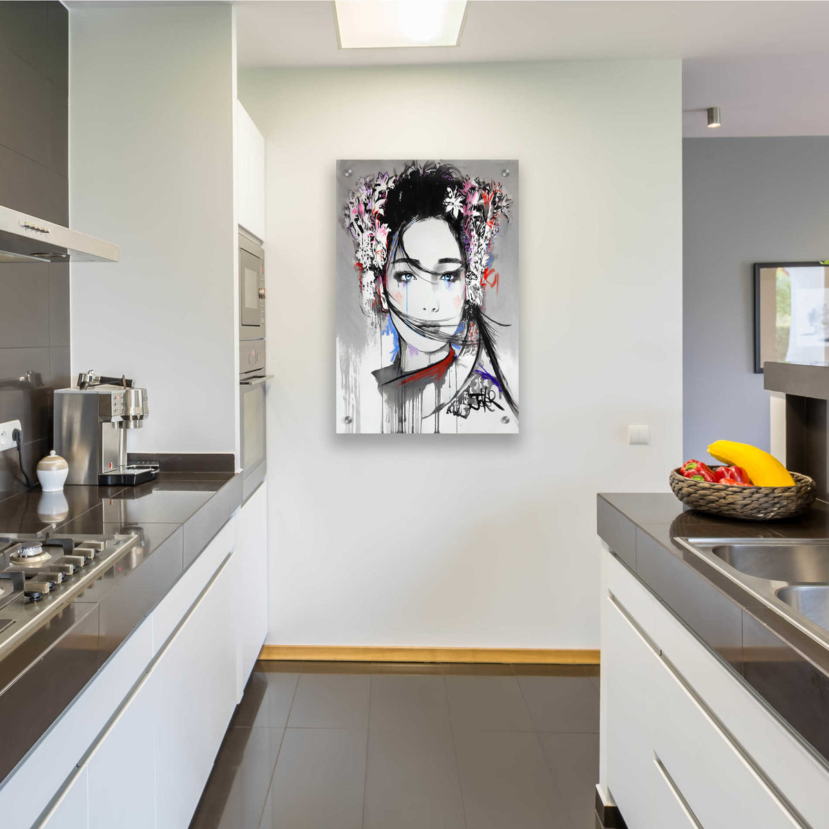 Epic Art 'Yin' by Loui Jover, Acrylic Glass Wall Art,24x36