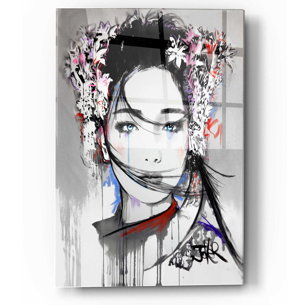 Epic Art 'Yin' by Loui Jover, Acrylic Glass Wall Art