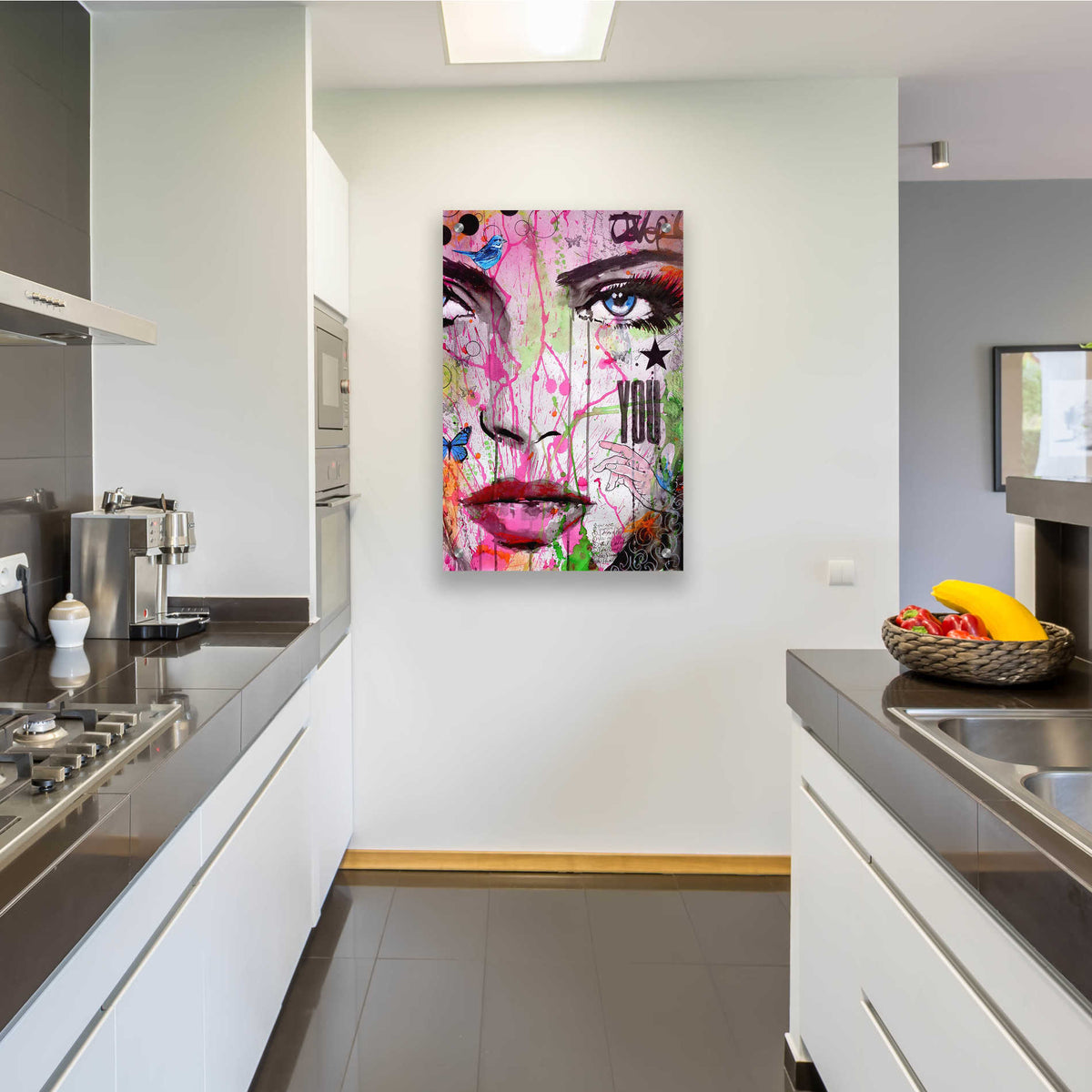 Epic Art 'You' by Loui Jover, Acrylic Glass Wall Art,24x36