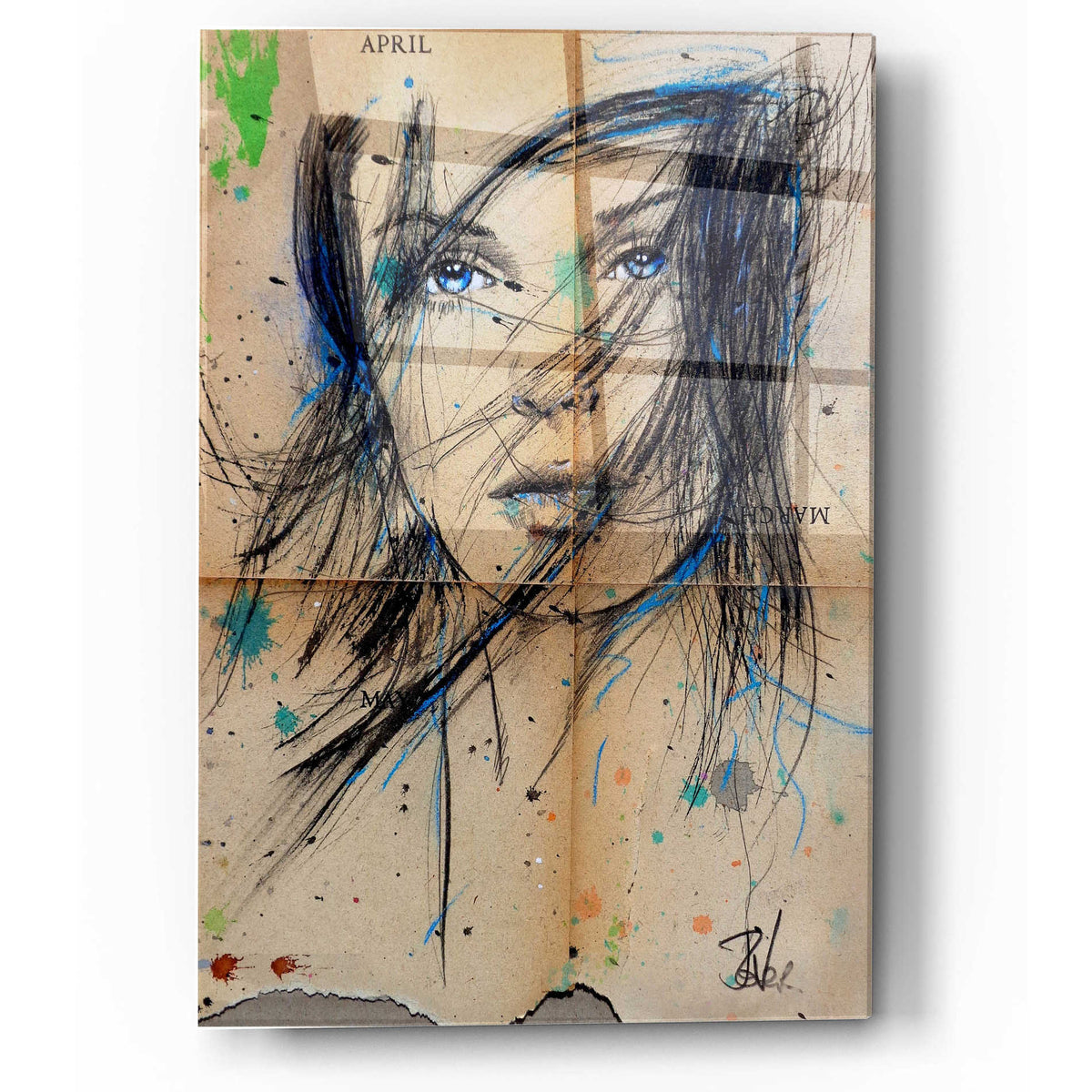 Epic Art 'April March' by Loui Jover, Acrylic Glass Wall Art