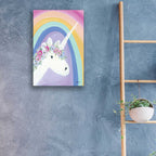 Epic Art 'Floral Unicorn I' by Roey Ebert, Acrylic Glass Wall Art,16x24