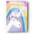 Epic Art 'Floral Unicorn I' by Roey Ebert, Acrylic Glass Wall Art