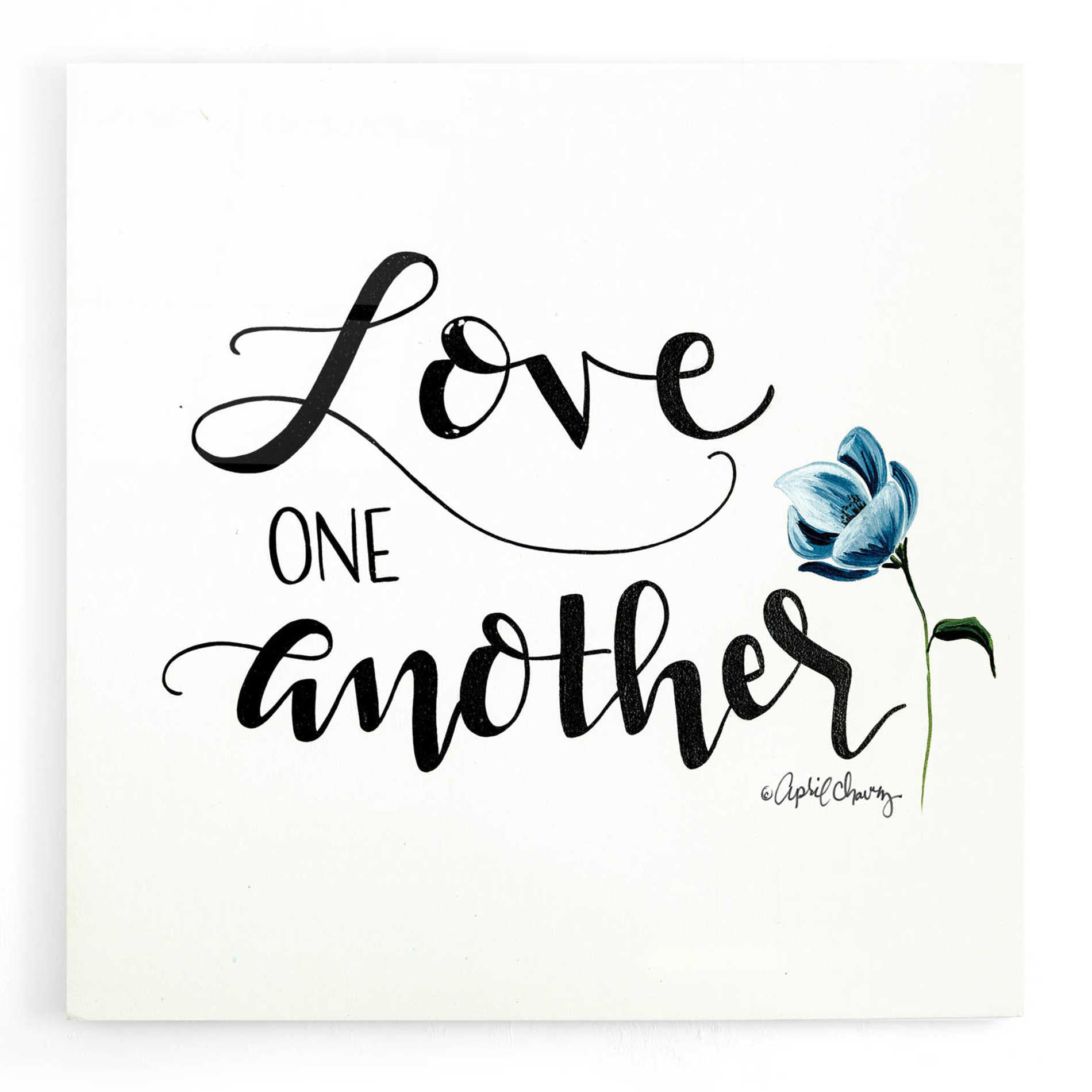 Epic Art 'Love One Another' by April Chavez, Acrylic Glass Wall Art
