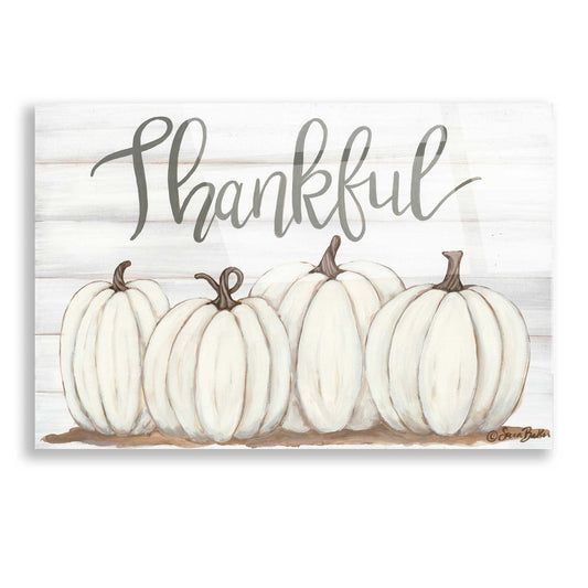 Epic Art 'Thankful Pumpkins' by Sara Baker, Acrylic Glass Wall Art