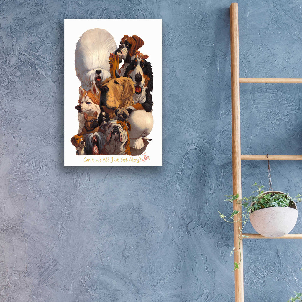 Epic Art 'Can't We All Just Get Along' by Thomas Fluharty, Acrylic Glass Wall Art,16x24