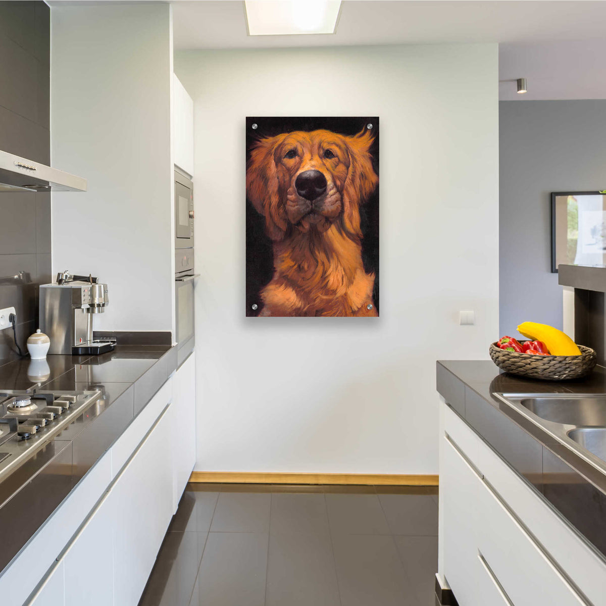 Epic Art 'Golden' by Thomas Fluharty, Acrylic Glass Wall Art,24x36