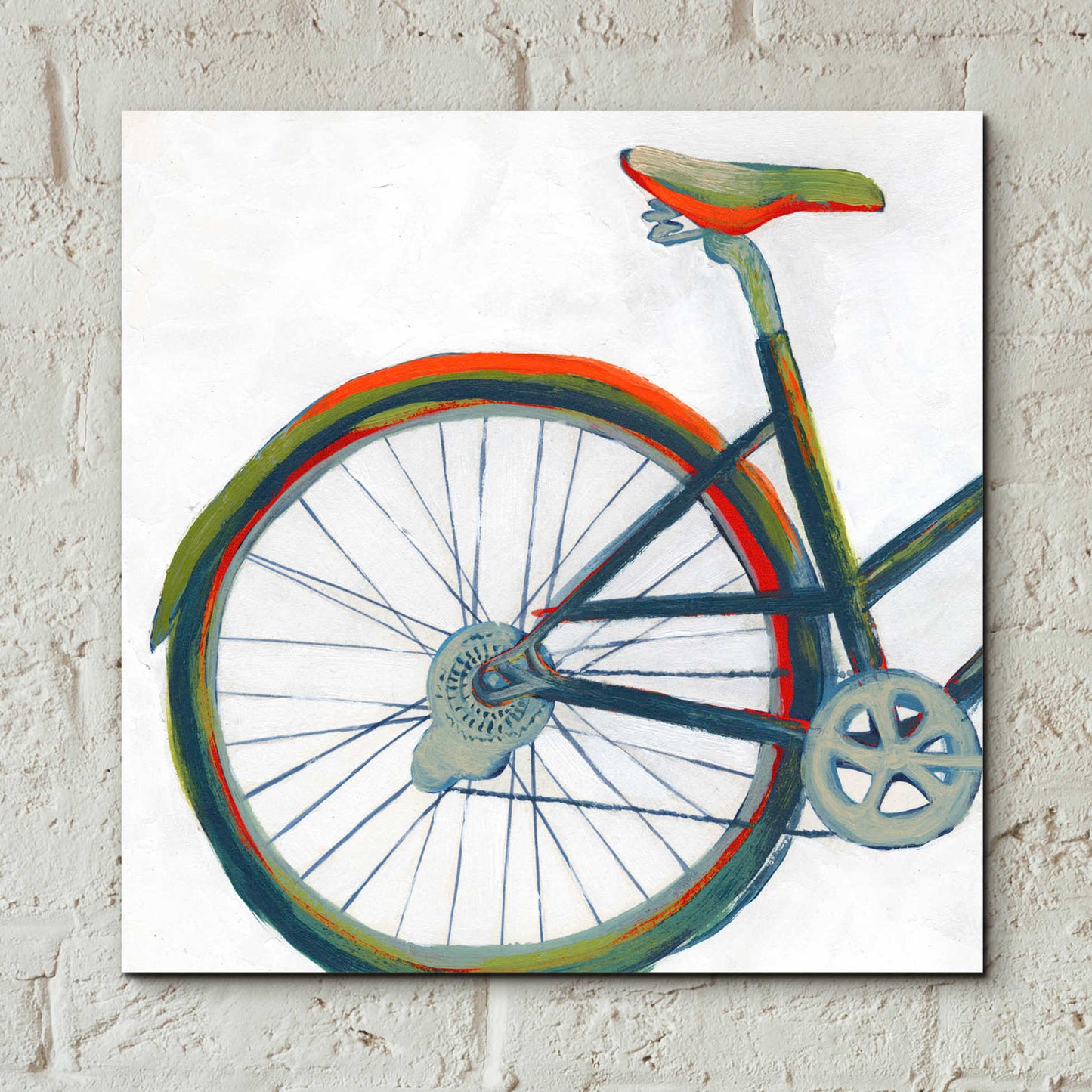 Epic Art 'Bicycle Diptych I' by Grace Popp, Acrylic Glass Wall Art,12x12