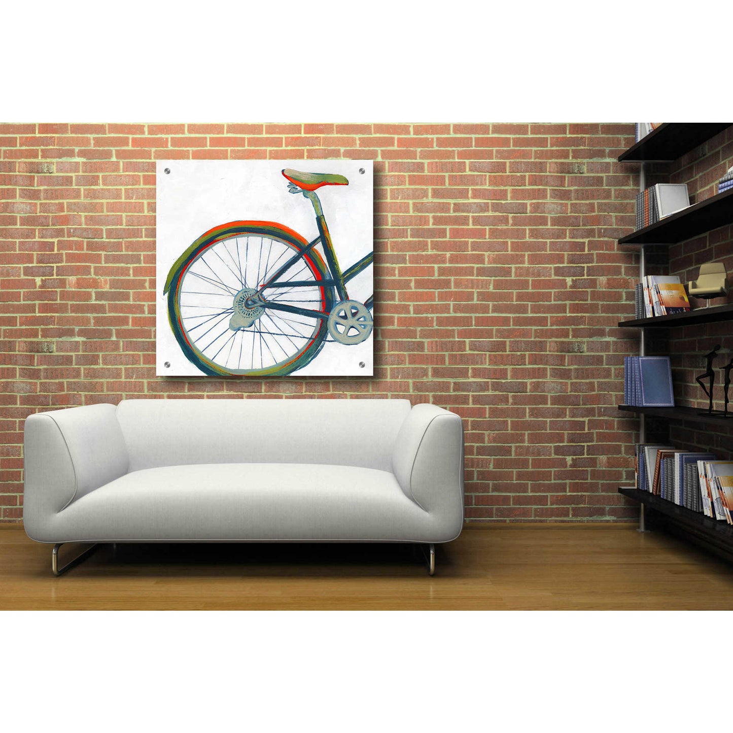 Epic Art 'Bicycle Diptych I' by Grace Popp, Acrylic Glass Wall Art,36x36
