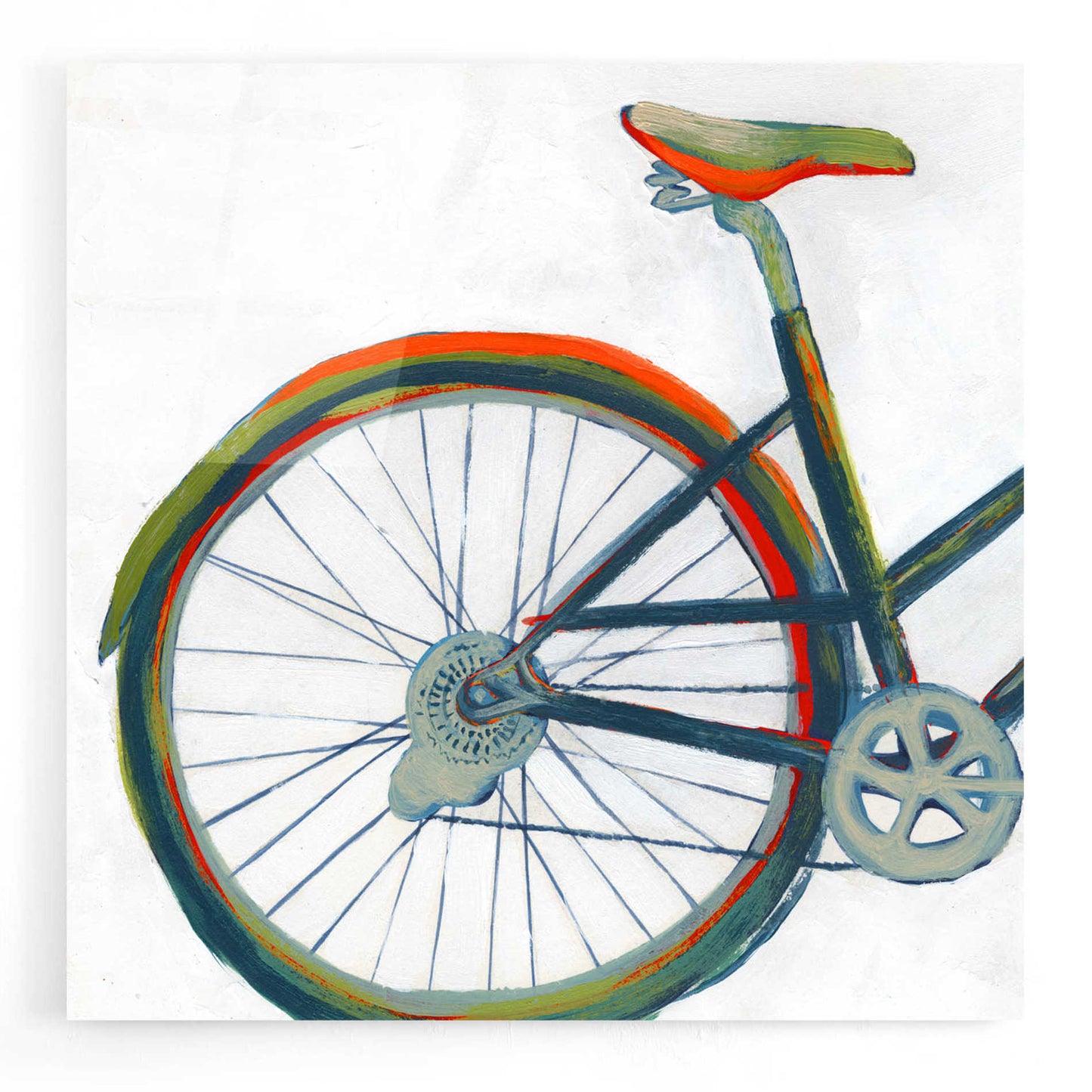 Epic Art 'Bicycle Diptych I' by Grace Popp, Acrylic Glass Wall Art
