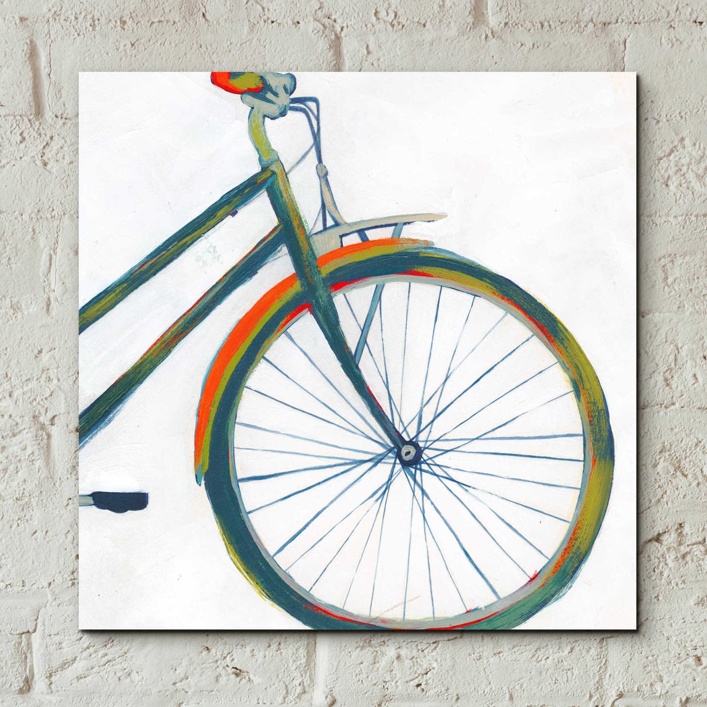 Epic Art 'Bicycle Diptych II' by Grace Popp, Acrylic Glass Wall Art,12x12