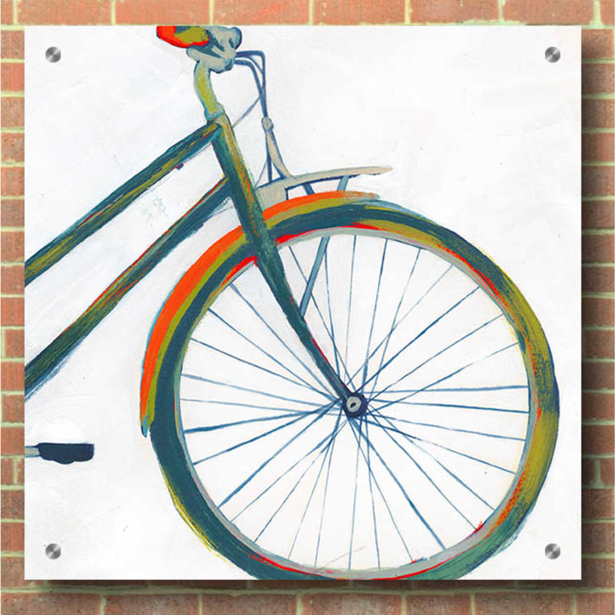 Epic Art 'Bicycle Diptych II' by Grace Popp, Acrylic Glass Wall Art,36x36