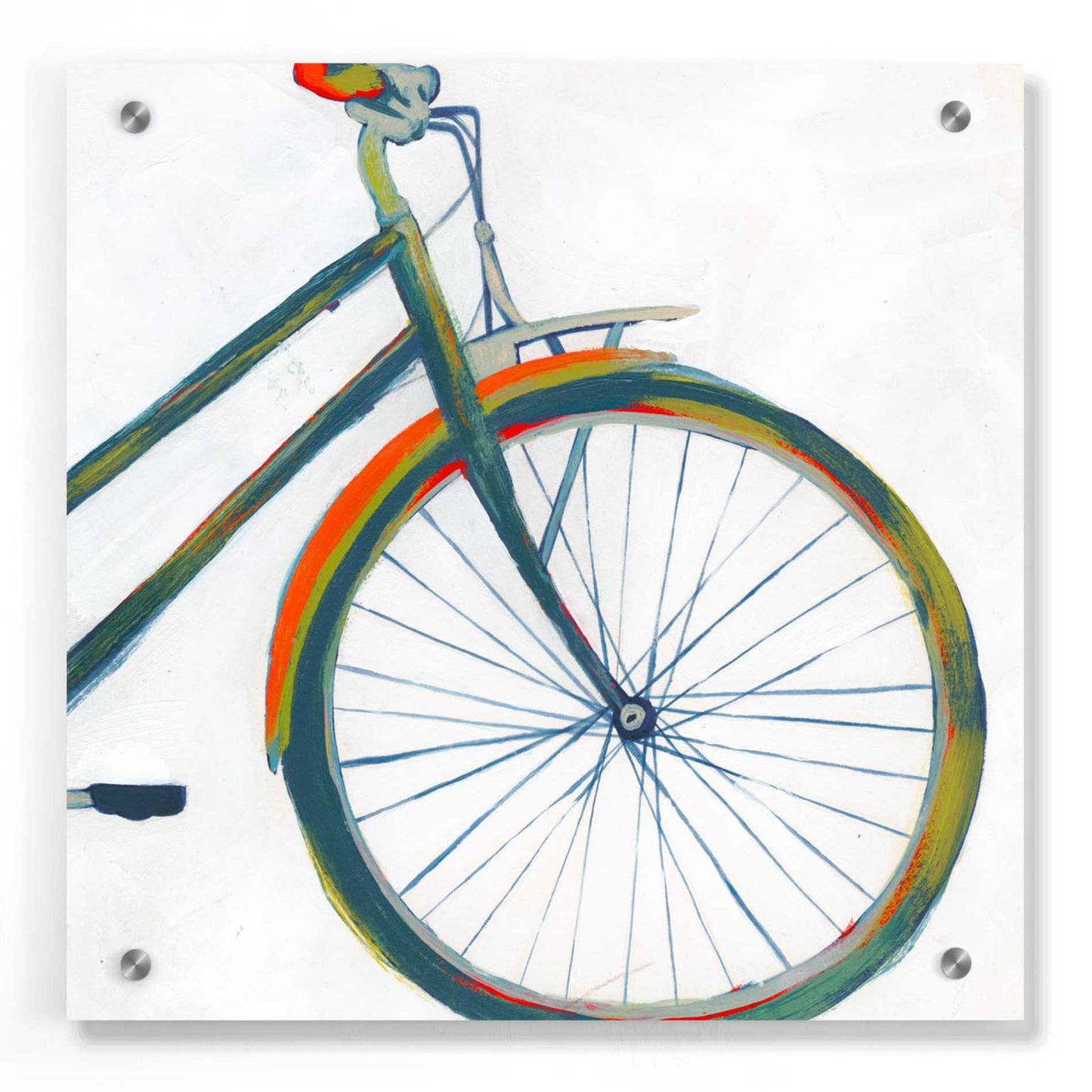 Epic Art 'Bicycle Diptych II' by Grace Popp, Acrylic Glass Wall Art,36x36