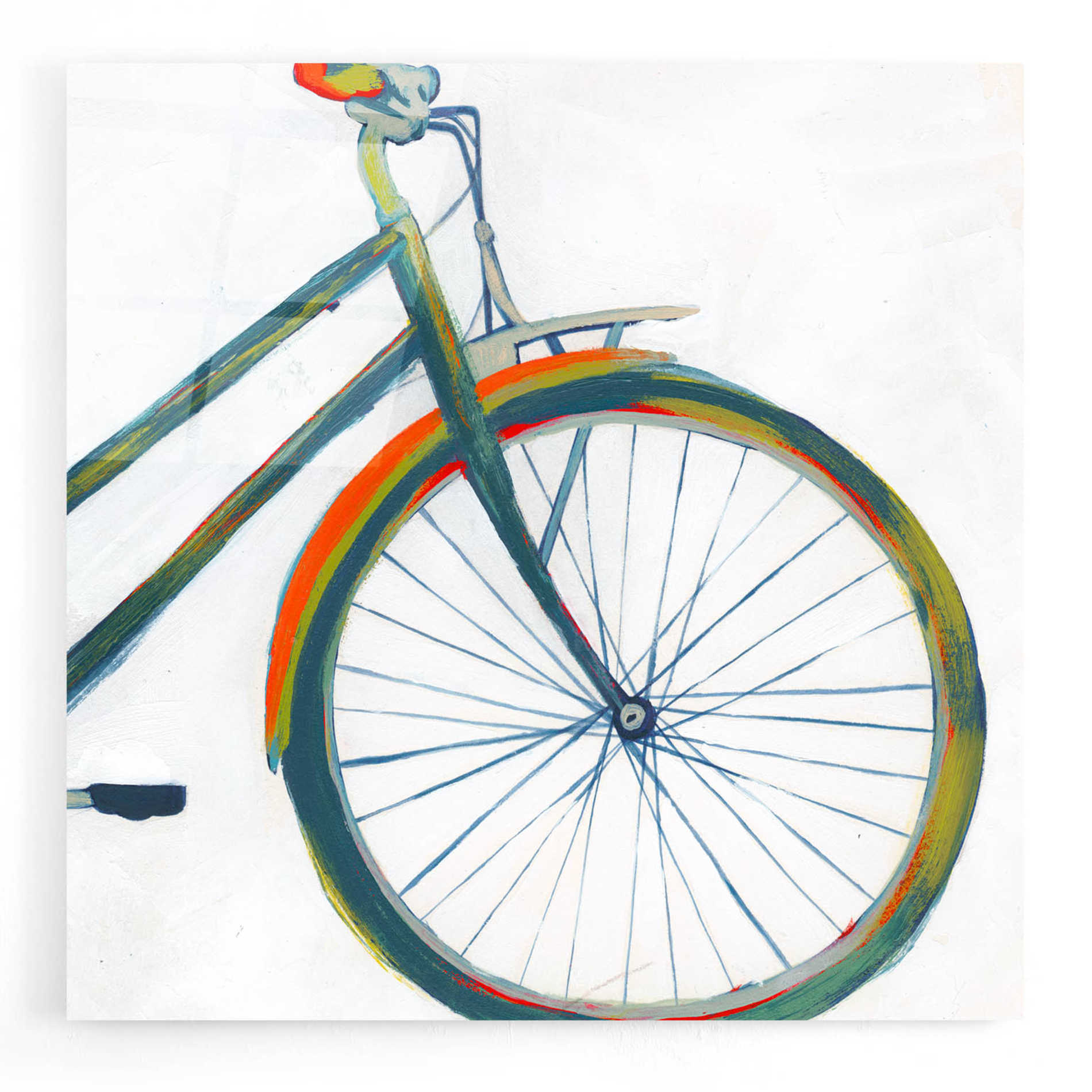 Epic Art 'Bicycle Diptych II' by Grace Popp, Acrylic Glass Wall Art