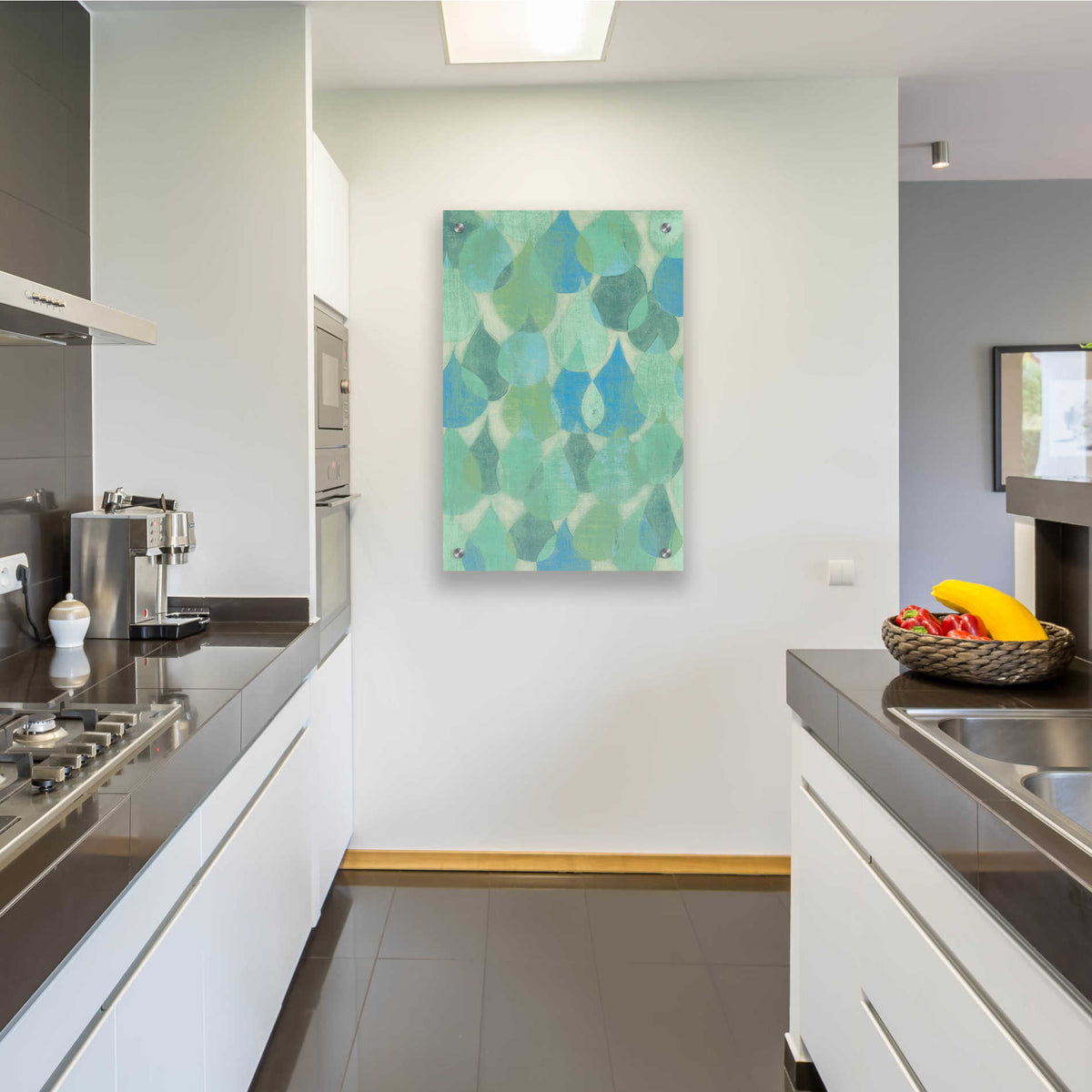 Epic Art 'Rain Drops II' by Grace Popp, Acrylic Glass Wall Art,24x36
