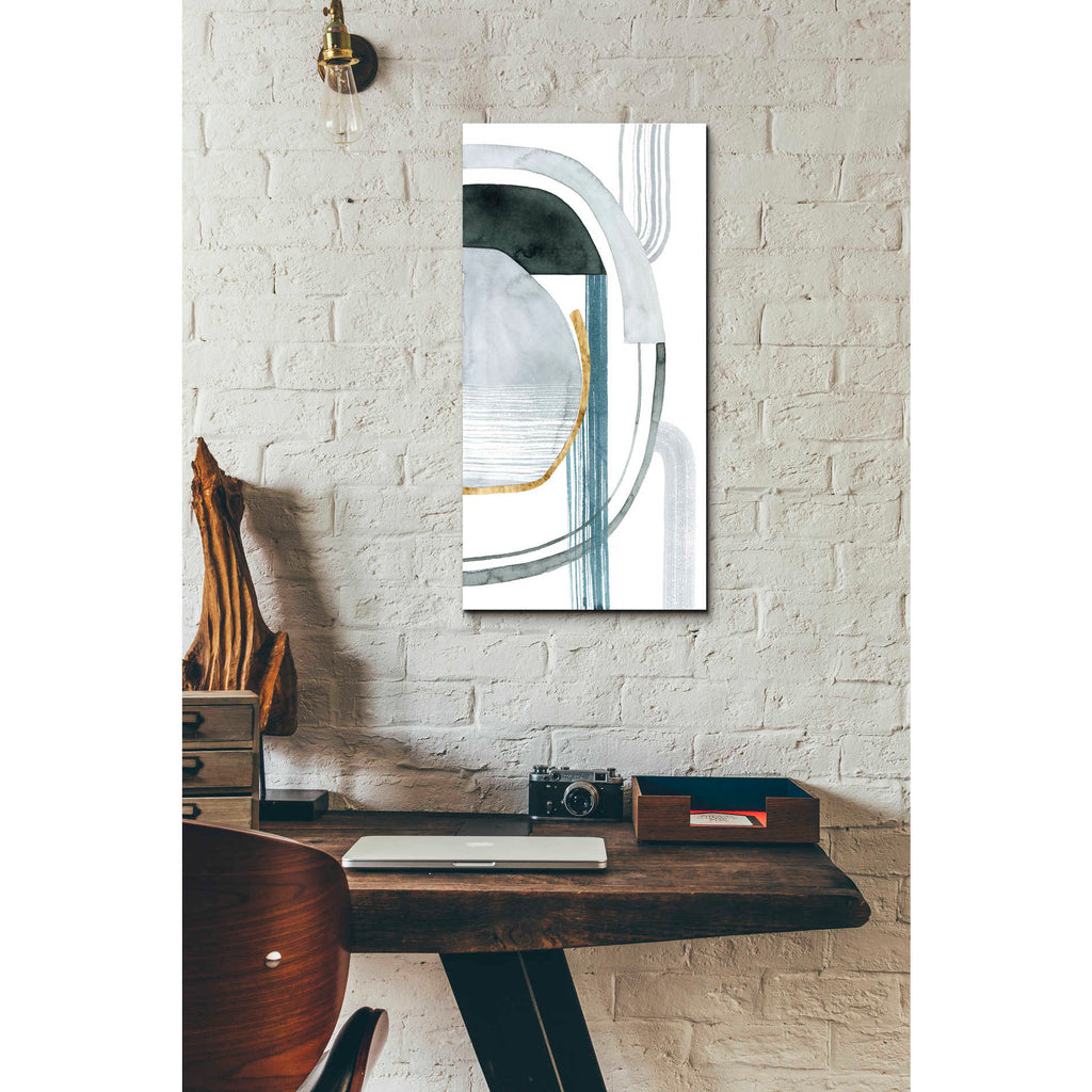 Epic Art 'Gradient Gears II' by Grace Popp, Acrylic Glass Wall Art,12x24