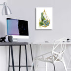 Epic Art 'Wild Terrarium IV' by Grace Popp, Acrylic Glass Wall Art,12x16
