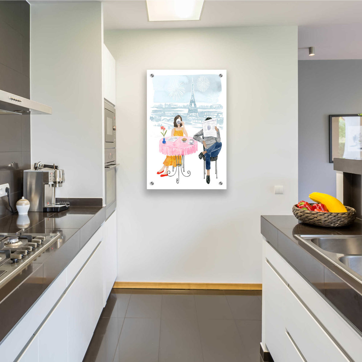 Epic Art 'Paris in Love II' by Grace Popp, Acrylic Glass Wall Art,24x36