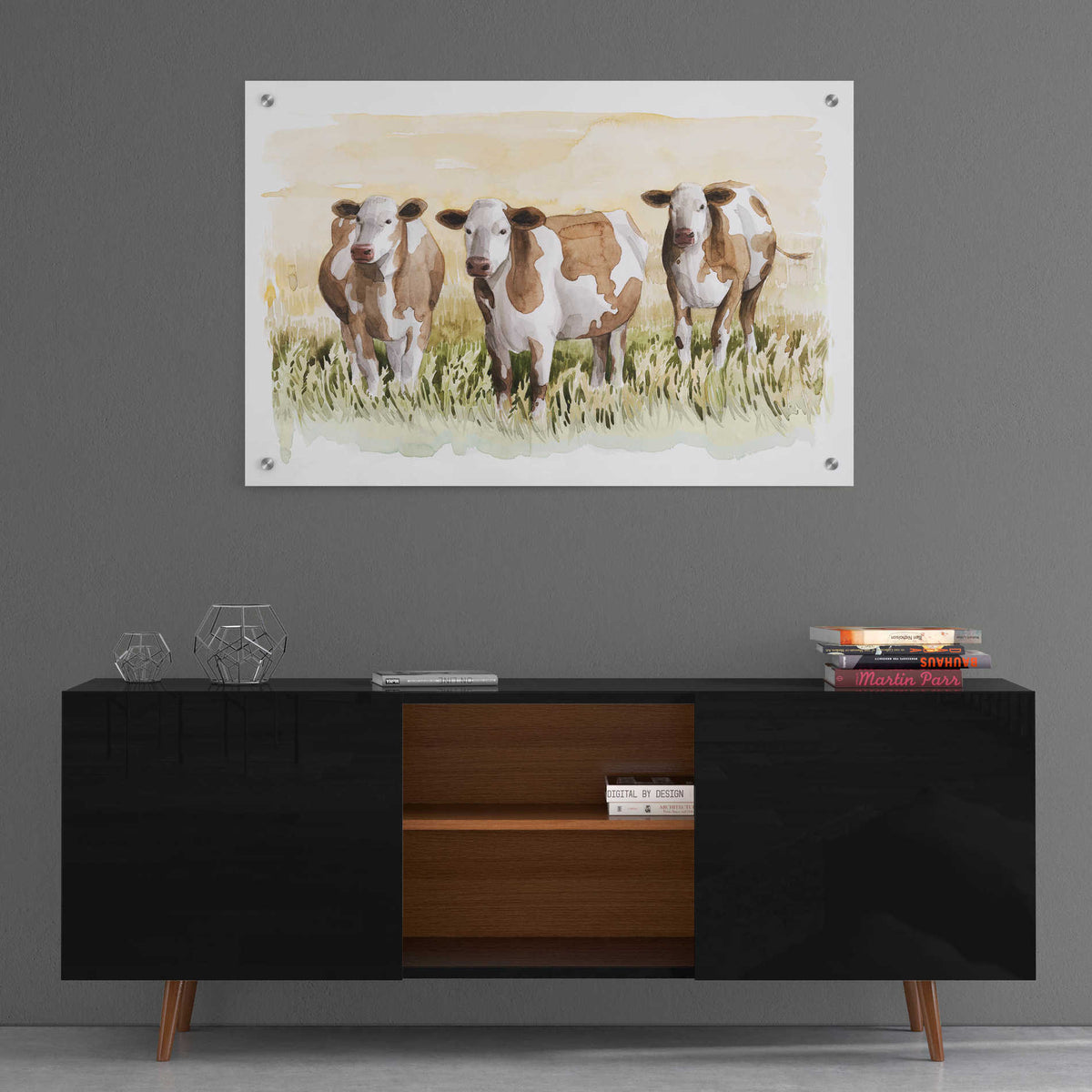 Epic Art 'Golden Graze II' by Grace Popp, Acrylic Glass Wall Art,36x24