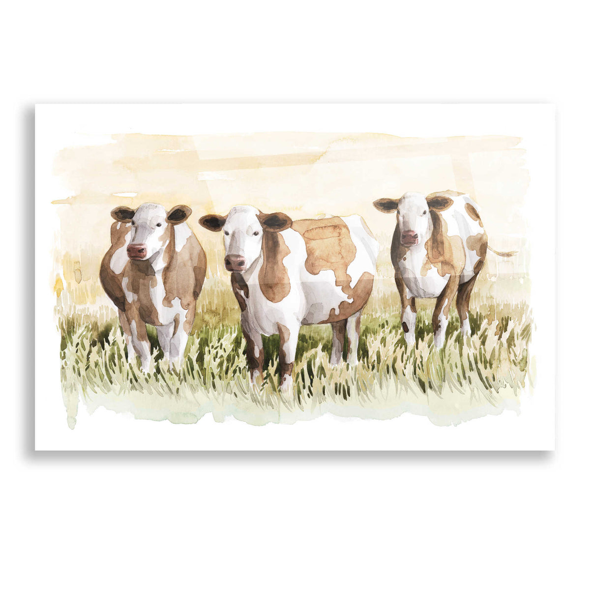 Epic Art 'Golden Graze II' by Grace Popp, Acrylic Glass Wall Art