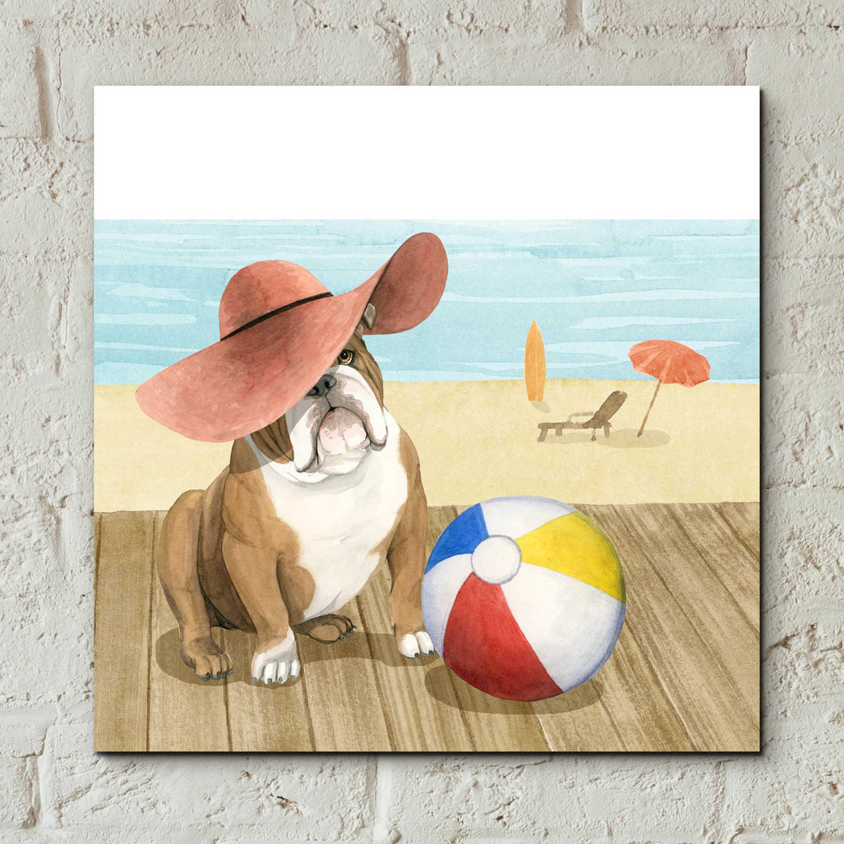 Epic Art 'Let's Go for a Boardwalk I' by Grace Popp, Acrylic Glass Wall Art,12x12