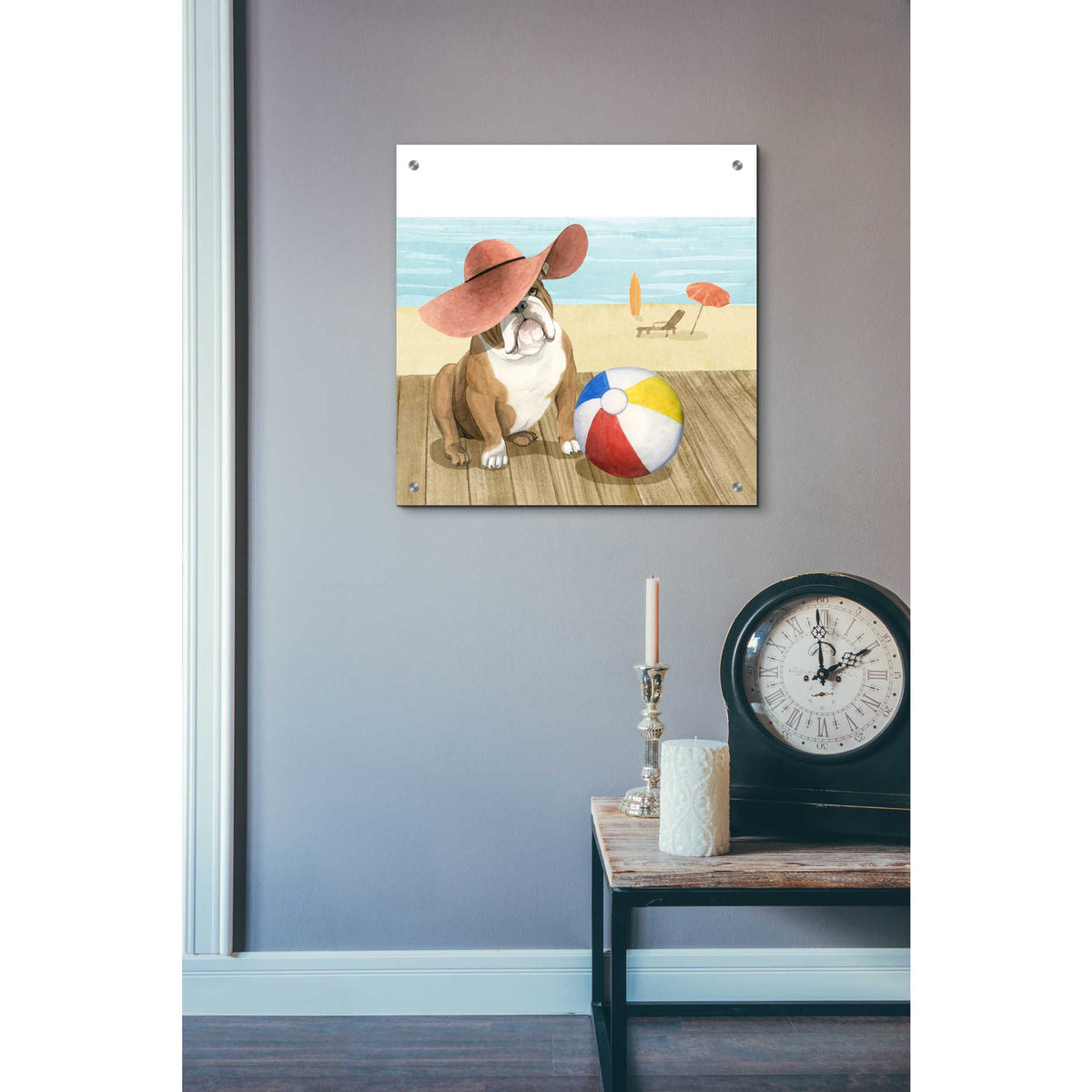 Epic Art 'Let's Go for a Boardwalk I' by Grace Popp, Acrylic Glass Wall Art,24x24