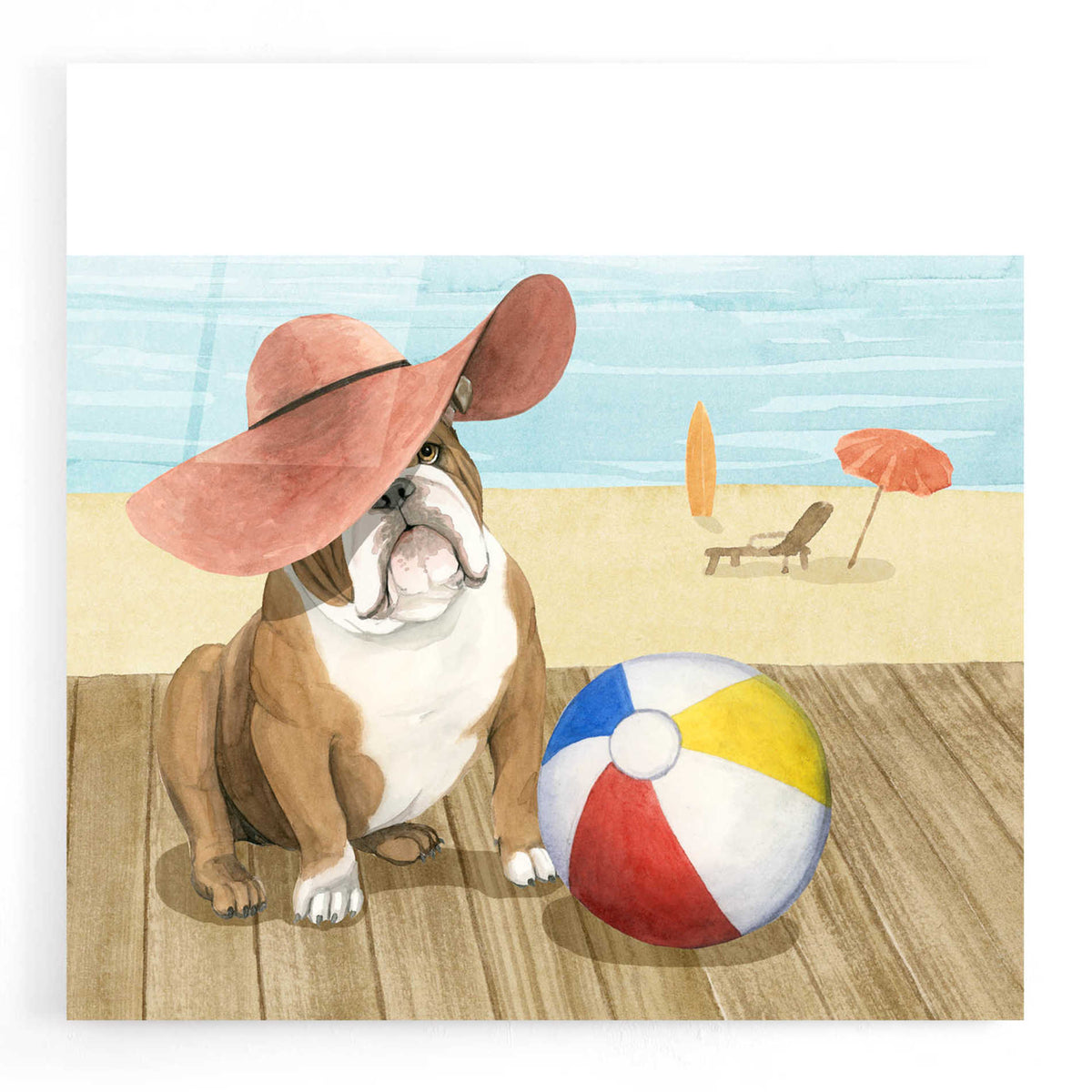 Epic Art 'Let's Go for a Boardwalk I' by Grace Popp, Acrylic Glass Wall Art