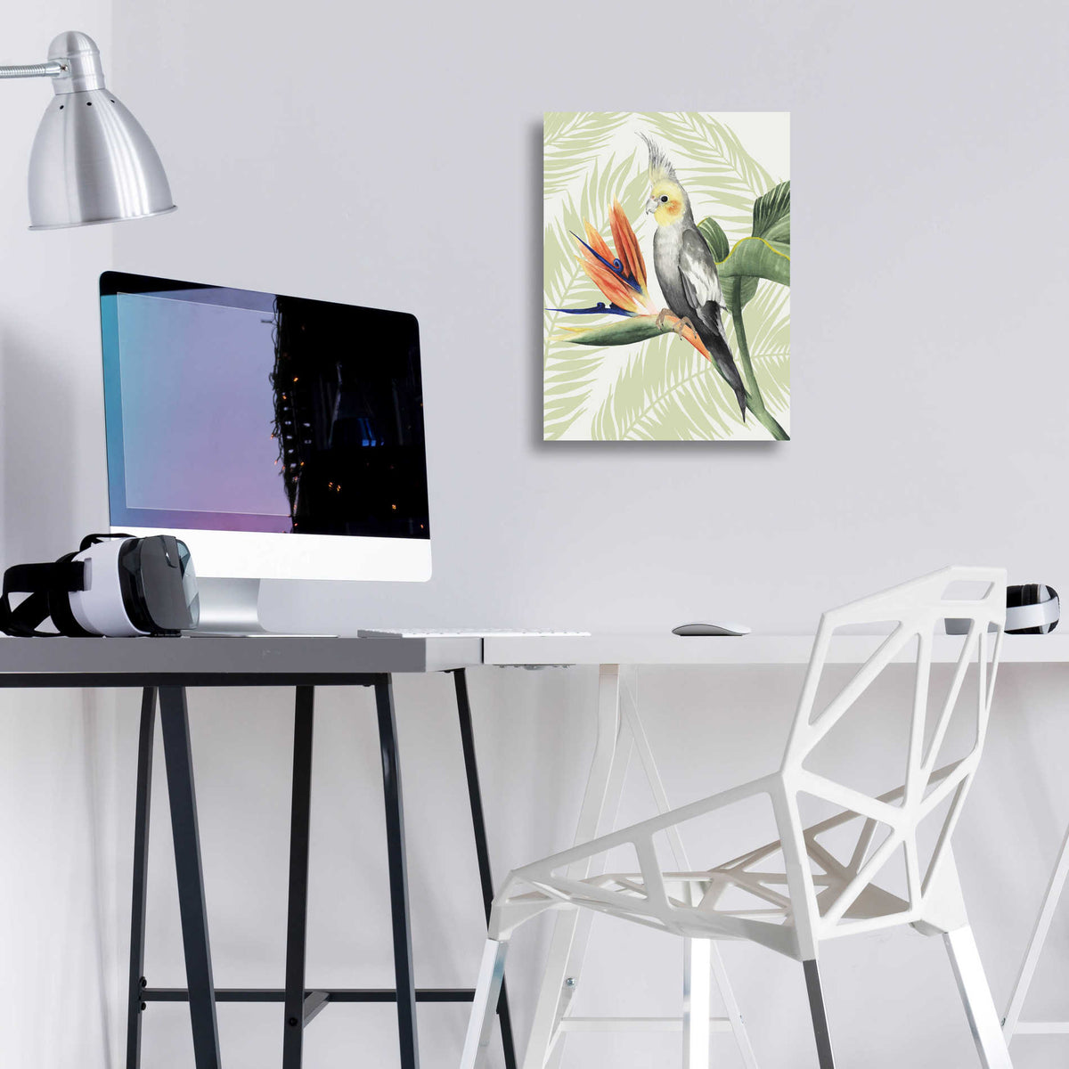 Epic Art 'Avian Paradise I' by Grace Popp, Acrylic Glass Wall Art,12x16