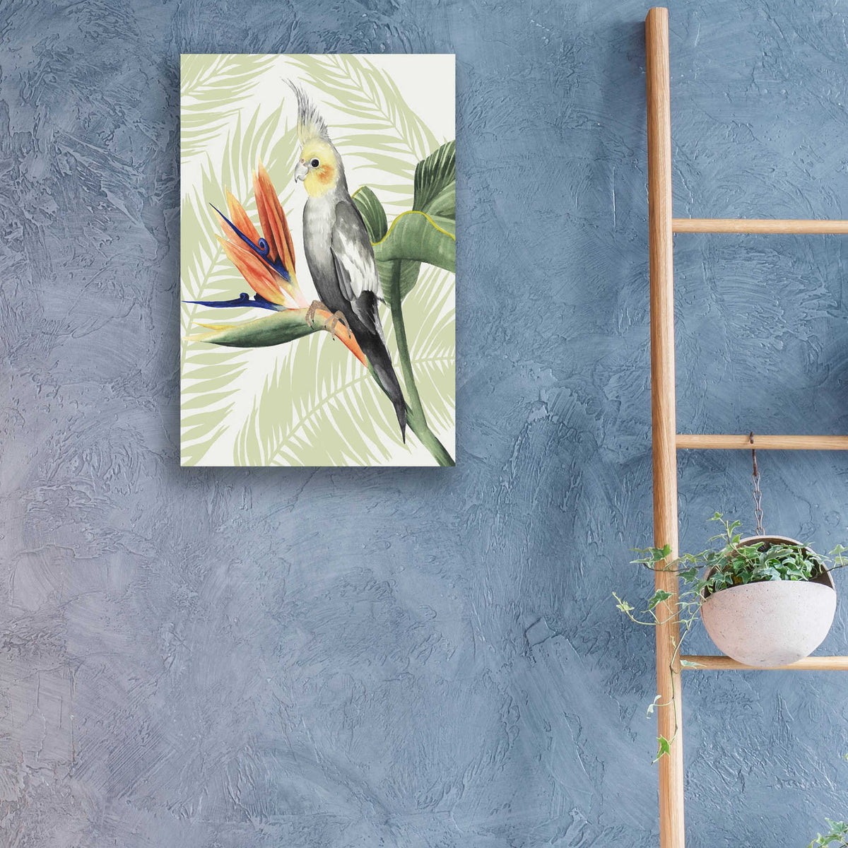 Epic Art 'Avian Paradise I' by Grace Popp, Acrylic Glass Wall Art,16x24