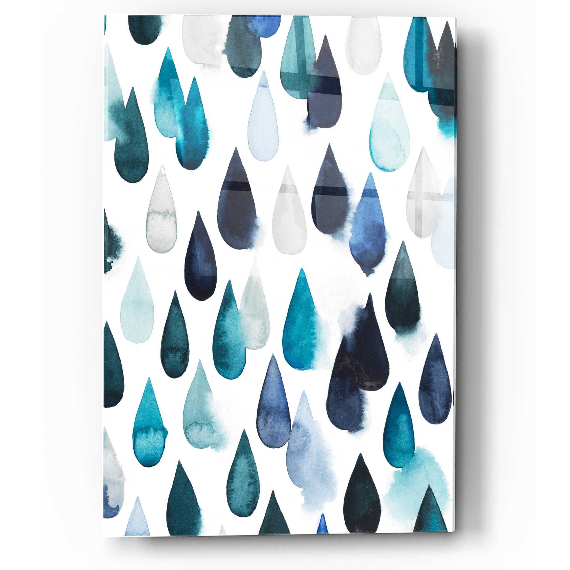 Epic Art 'Water Drops II' by Grace Popp, Acrylic Glass Wall Art,12x16
