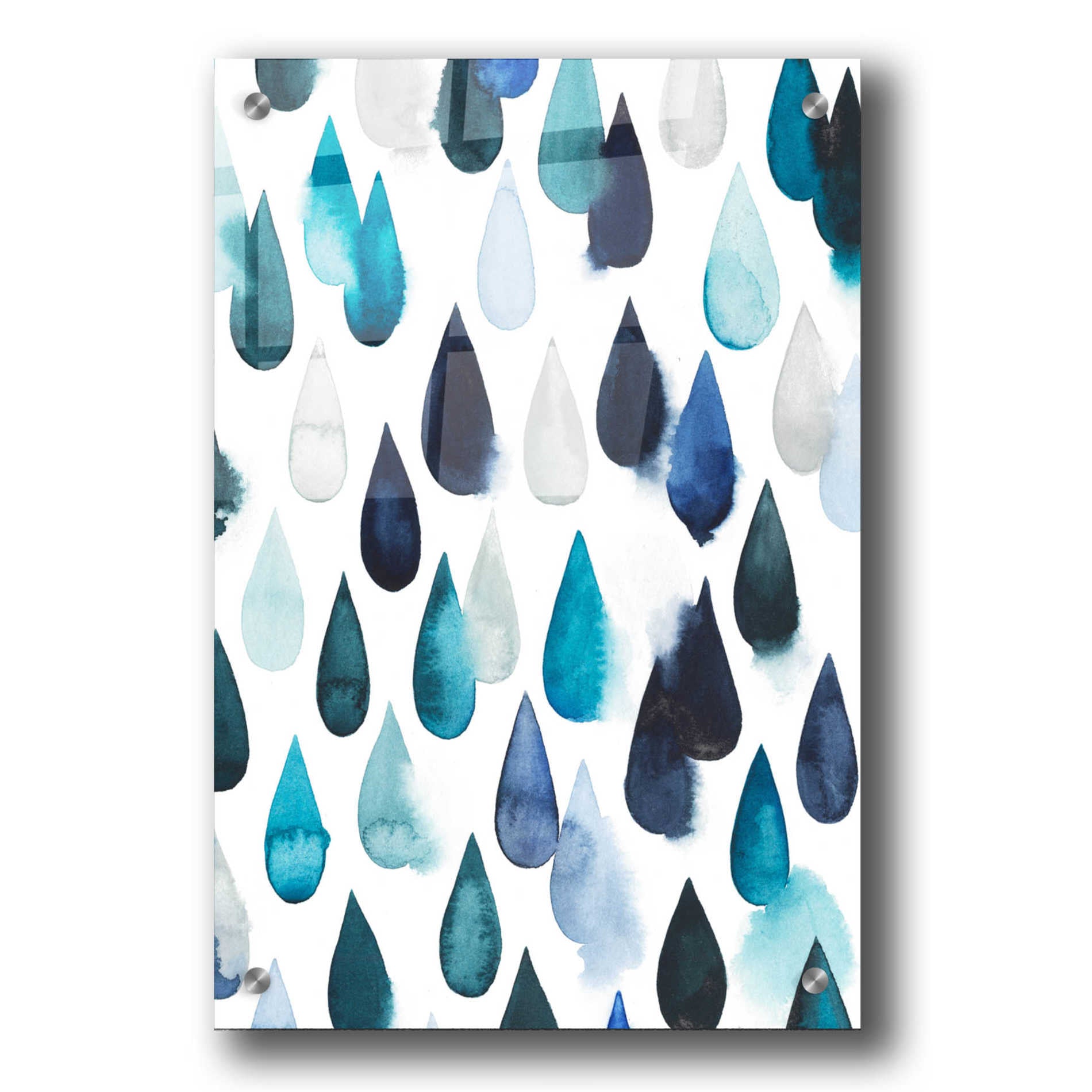 Epic Art 'Water Drops II' by Grace Popp, Acrylic Glass Wall Art,24x36