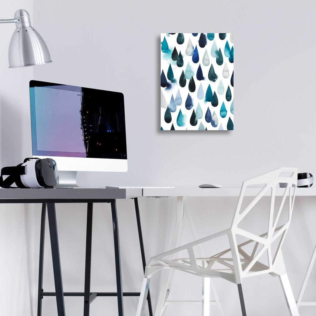 Epic Art 'Water Drops I' by Grace Popp, Acrylic Glass Wall Art,12x16