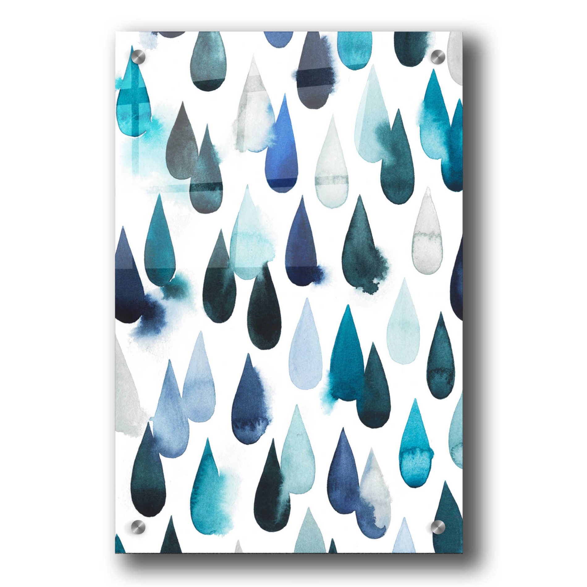 Epic Art 'Water Drops I' by Grace Popp, Acrylic Glass Wall Art,24x36