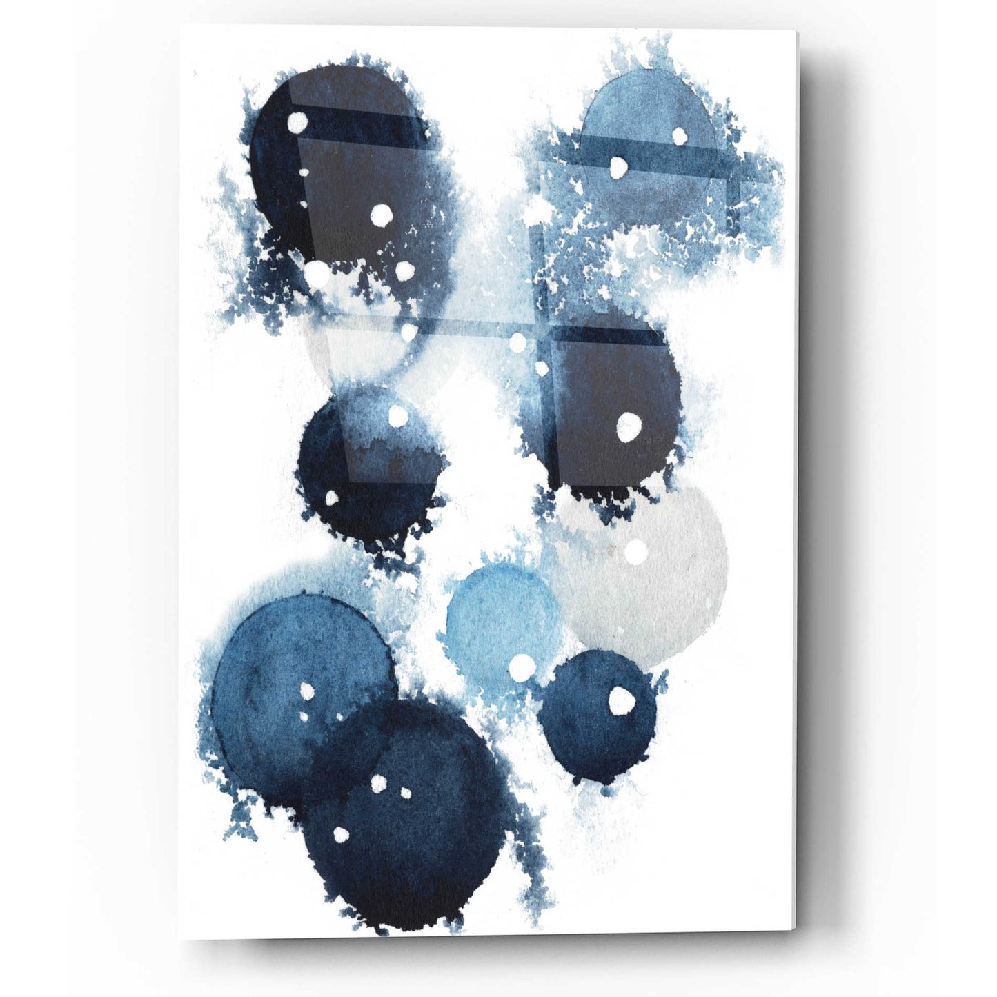 Epic Art 'Blue Galaxy IV' by Grace Popp, Acrylic Glass Wall Art,12x16