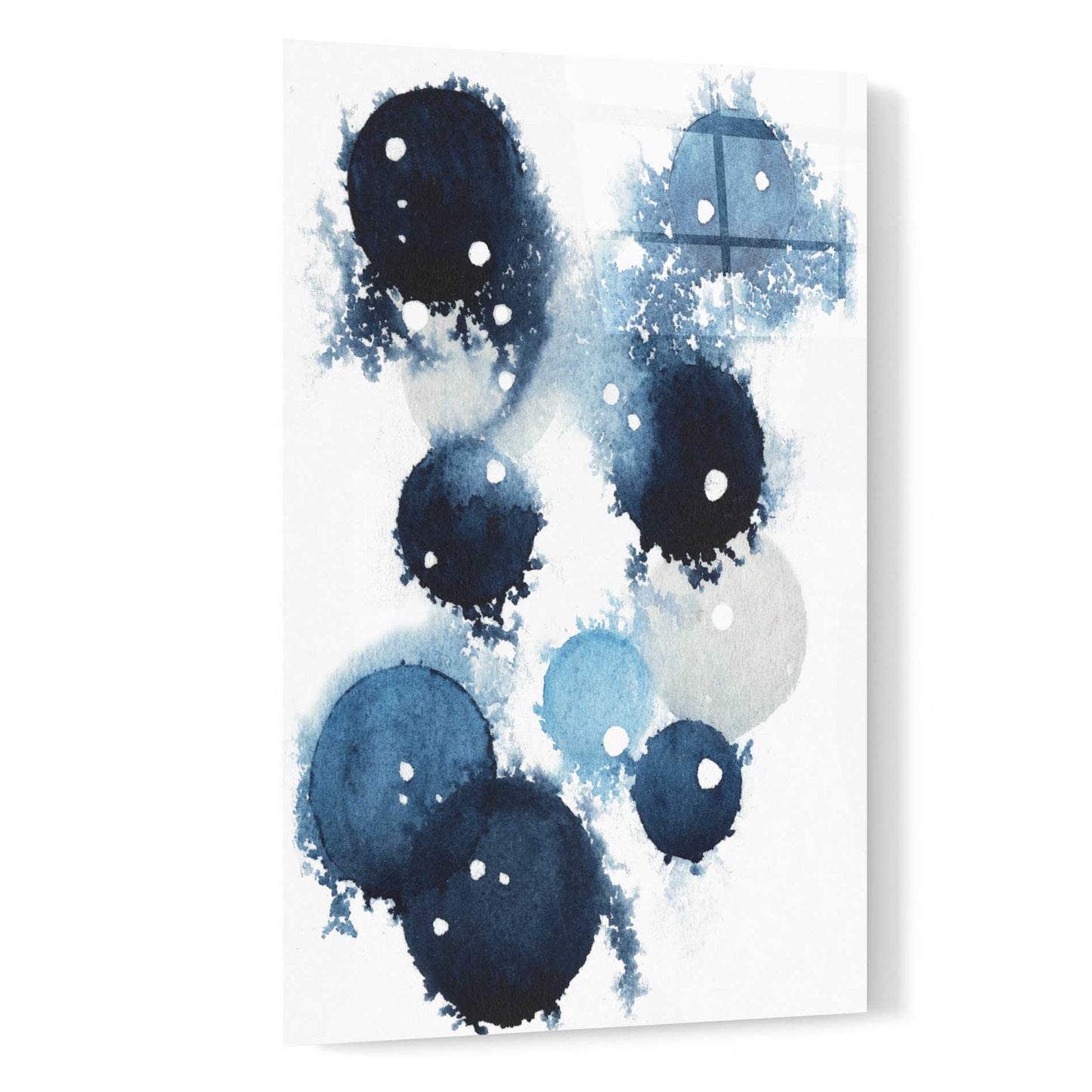 Epic Art 'Blue Galaxy IV' by Grace Popp, Acrylic Glass Wall Art,16x24