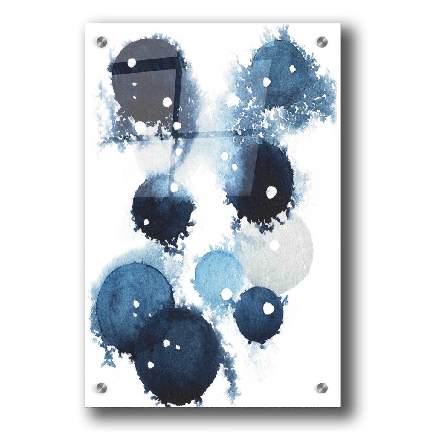 Epic Art 'Blue Galaxy IV' by Grace Popp, Acrylic Glass Wall Art,24x36