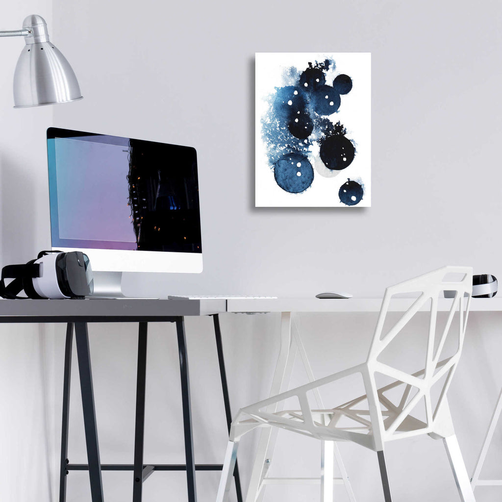 Epic Art 'Blue Galaxy II' by Grace Popp, Acrylic Glass Wall Art,12x16