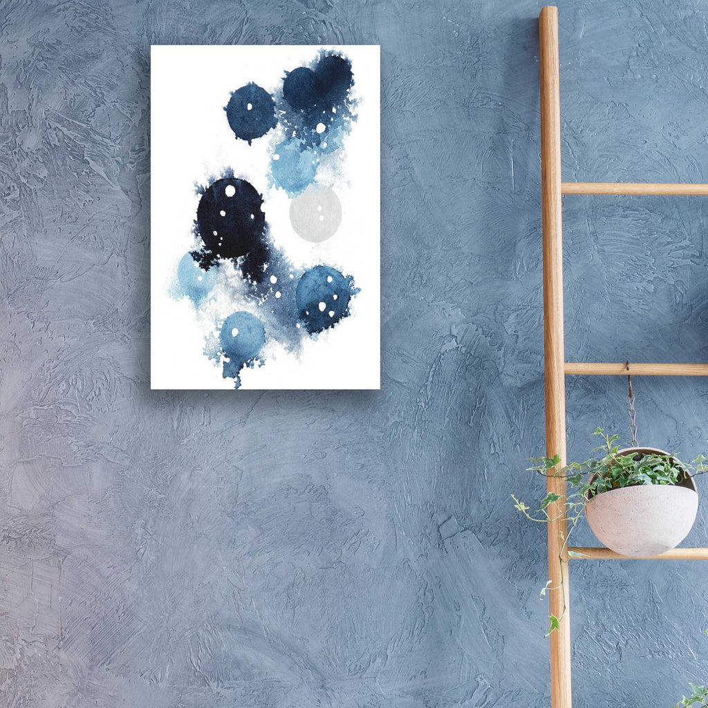 Epic Art 'Blue Galaxy I' by Grace Popp, Acrylic Glass Wall Art,16x24